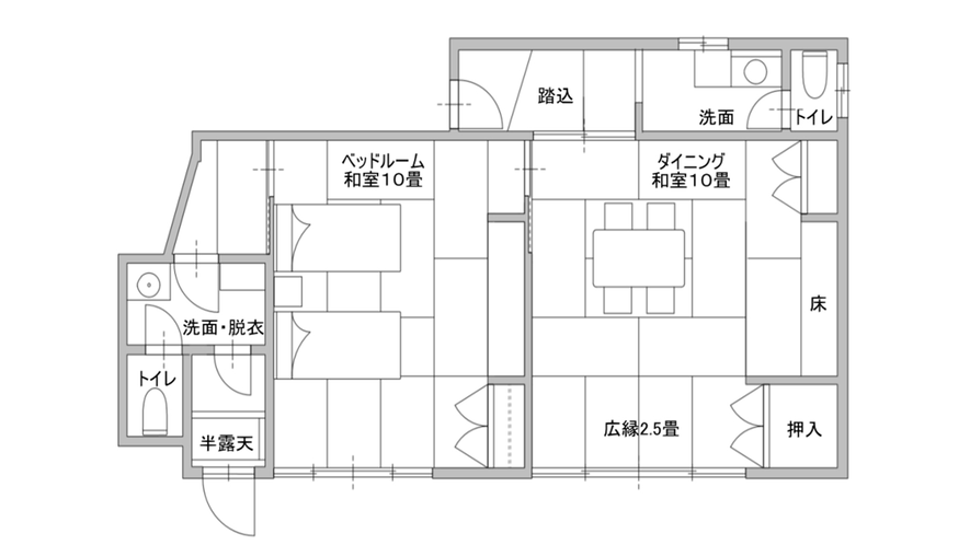 ・間取り（特別室りんどう）