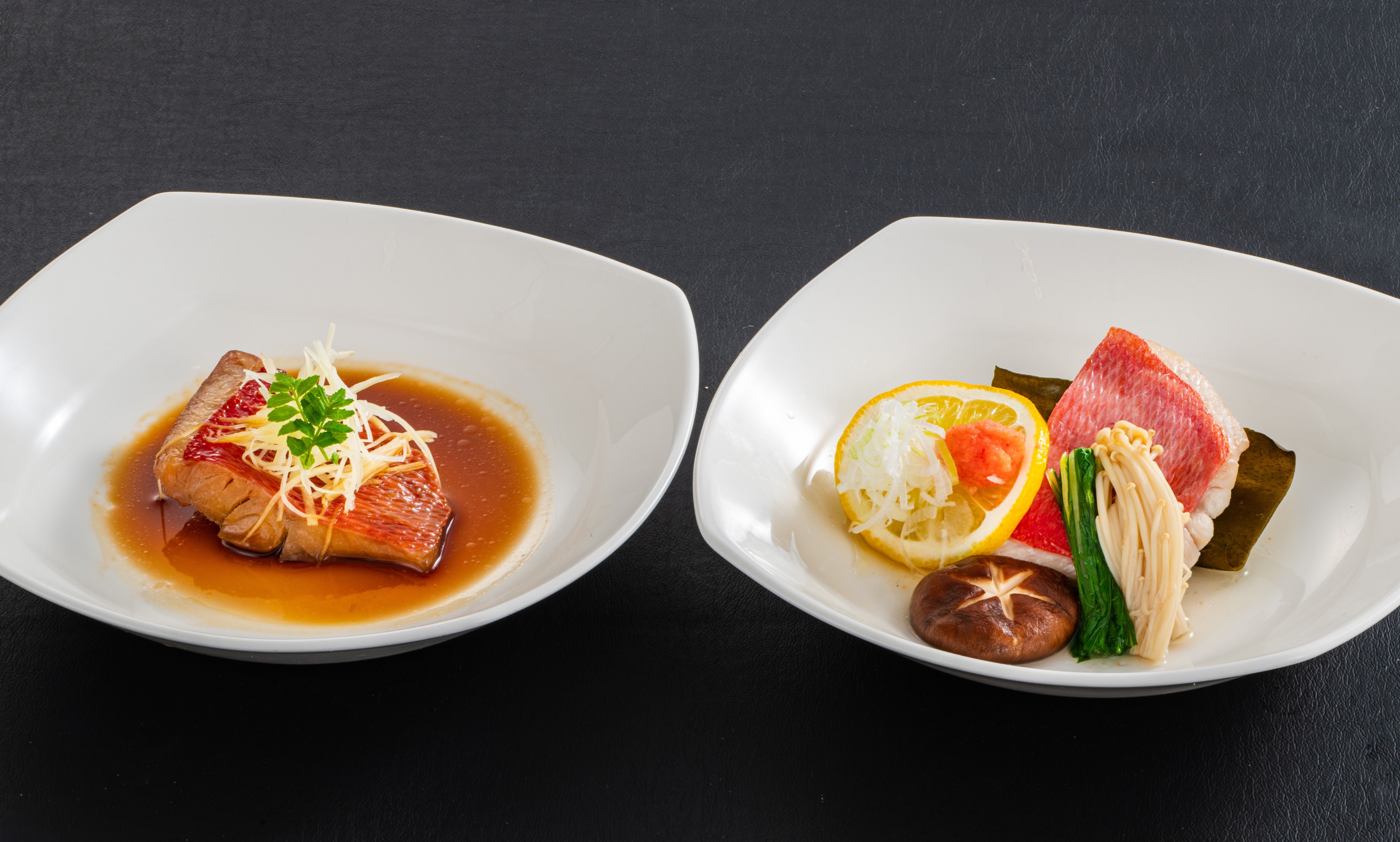 贅の極み会席　金目鯛煮つけ又は酒蒸し　（夕食時お選び下さい）