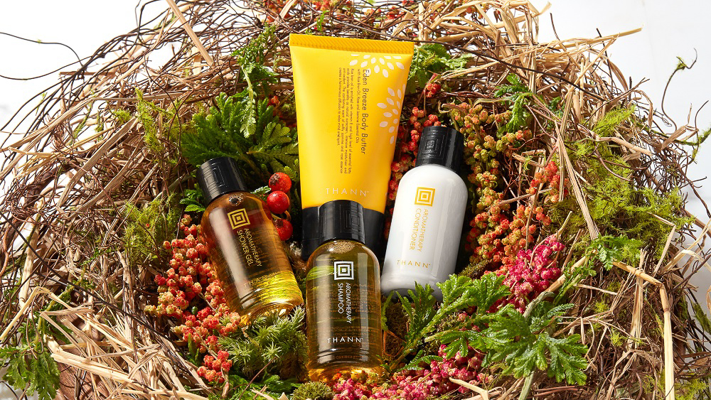 *【アメニティ】スイートルーム限定「THANN」植物由来成分豊富に配合した自然派スキンケアブランド