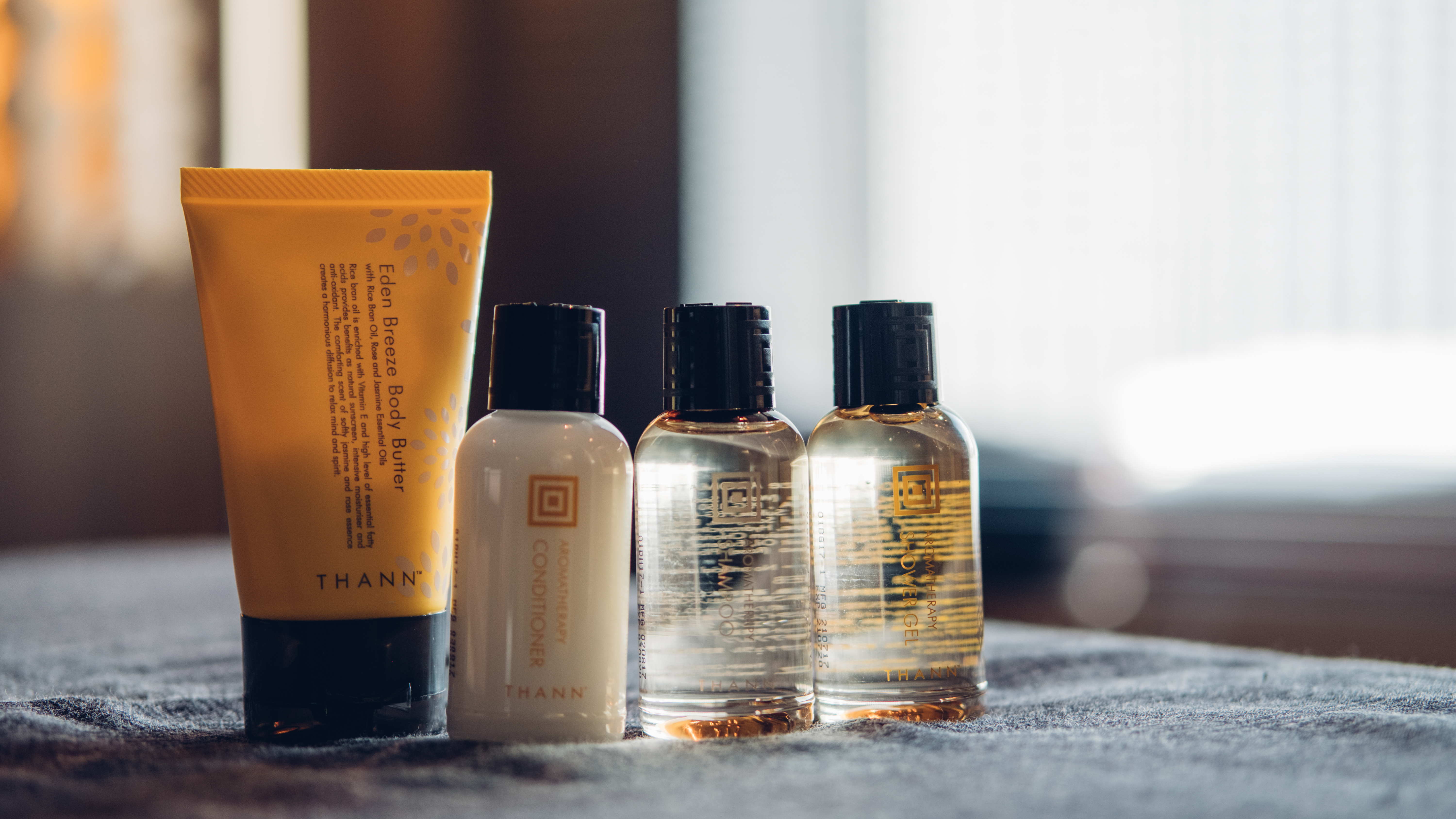 *【アメニティ】スイートルーム限定「THANN」植物由来成分豊富に配合した自然派スキンケアブランド