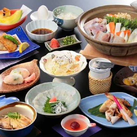 【天然とらふぐ尽くし】しずおか遠州灘とらふぐ尽くし≪ひれ酒・てっさ・寿司・てっちり・焼き・唐揚など≫