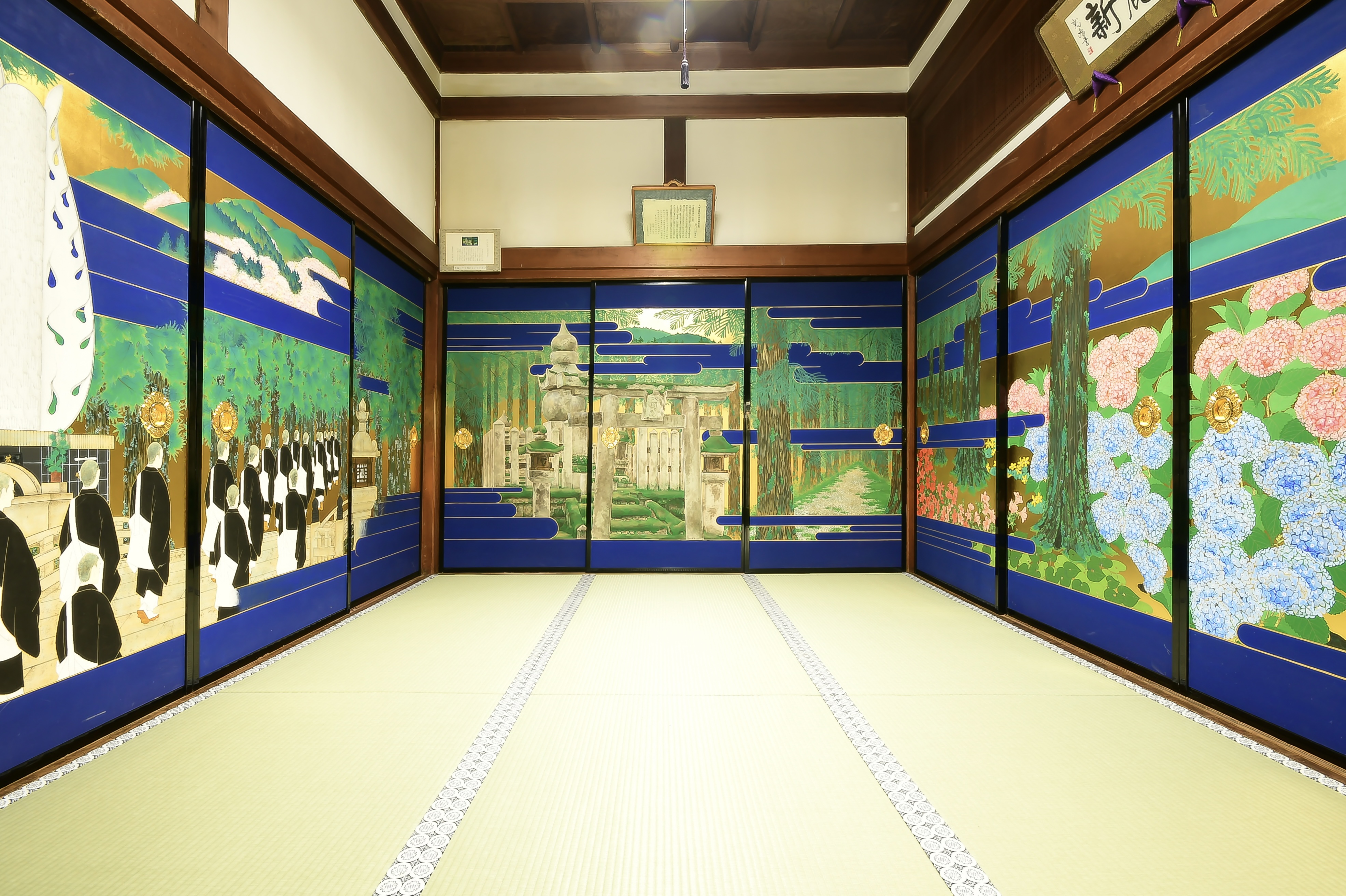 高野山を表した襖絵