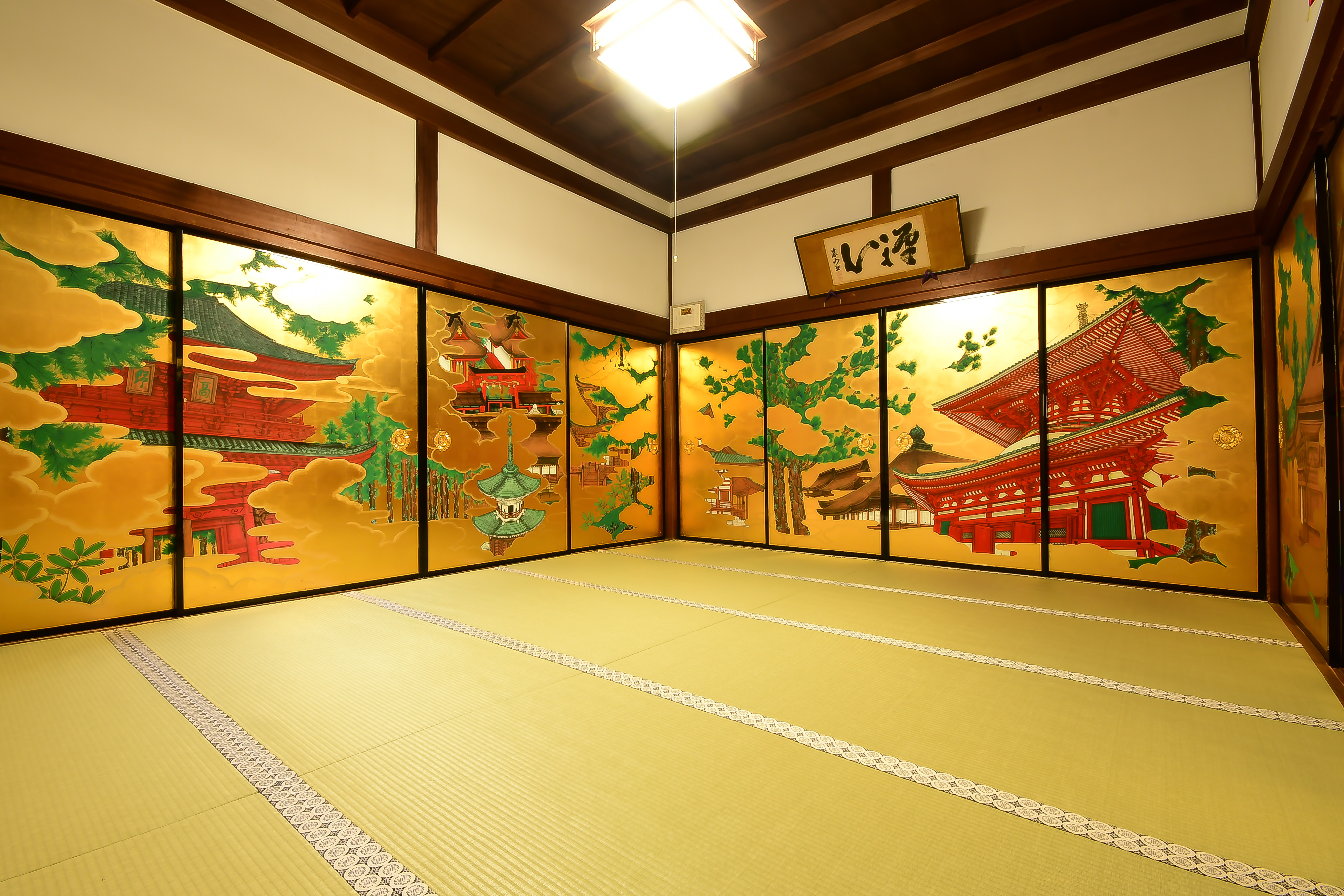 高野山を表した襖絵