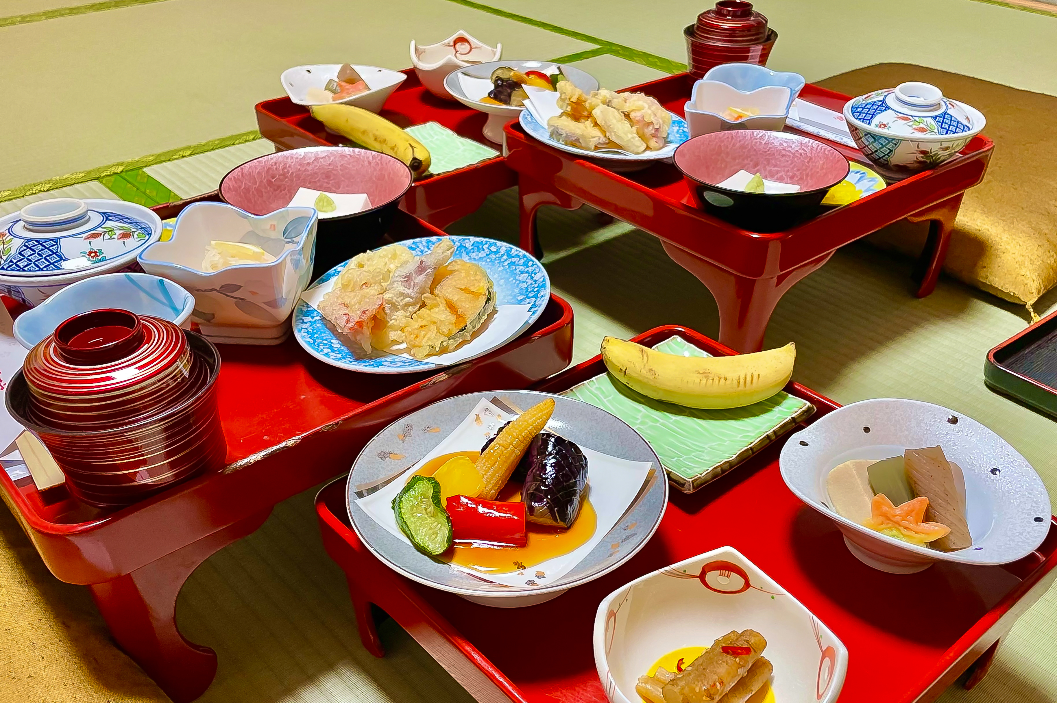 夕食一例（精進料理）