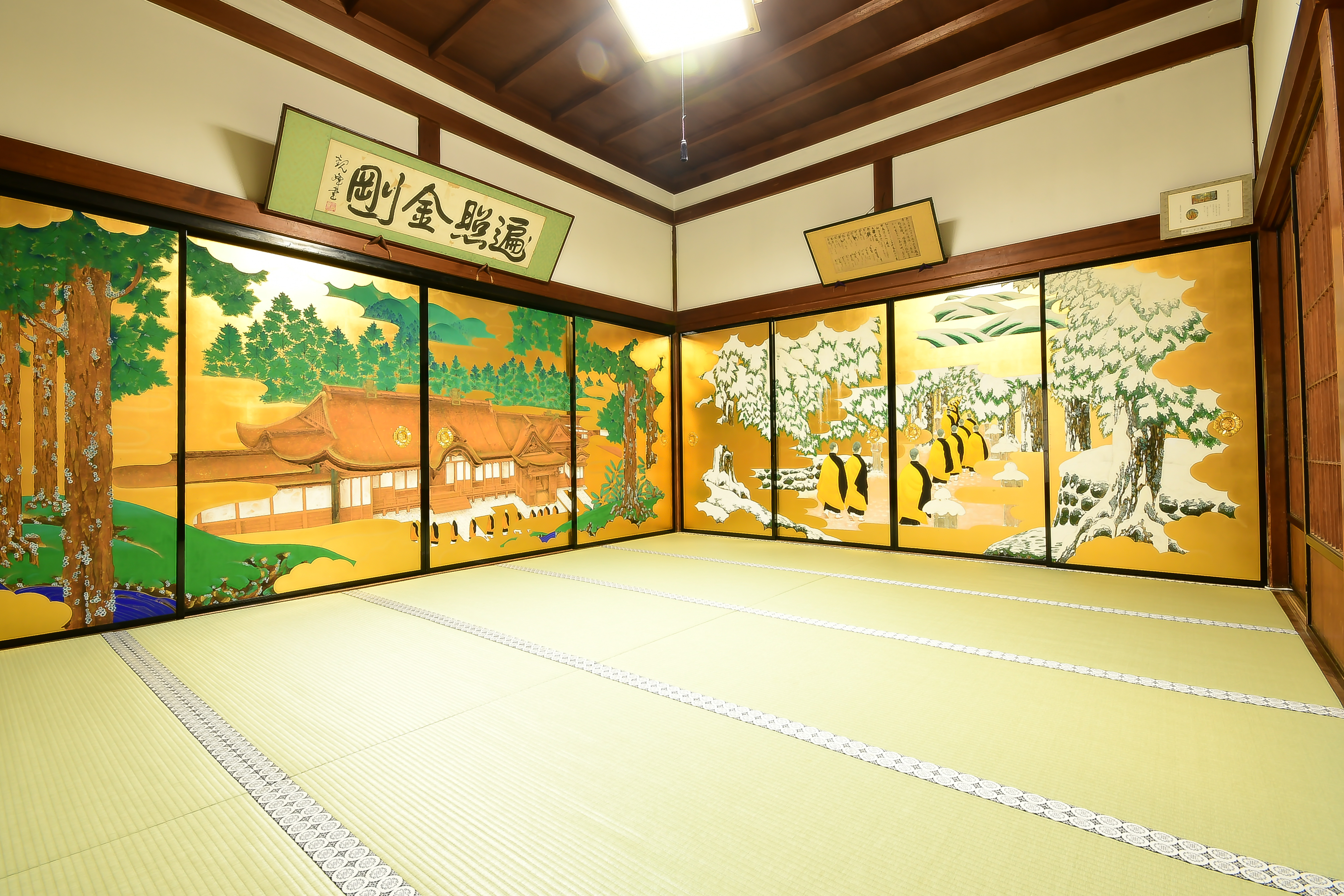 高野山を表した襖絵