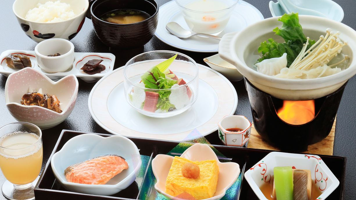 【1泊朝食付】椿野でしか食べられない健康和朝食を堪能♪