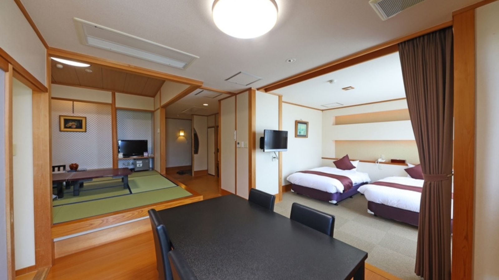 温泉露天風呂付きバリアフリー和洋室（全体一例）