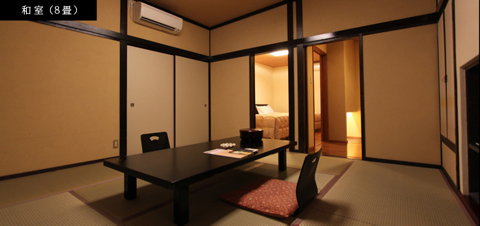 [ห้องสไตล์ญี่ปุ่น-ตะวันตก Hana nosha] ห้องเสื่อทาทามิ 8 ห้อง ห้องนอน ระบบทำความร้อนใต้พื้น