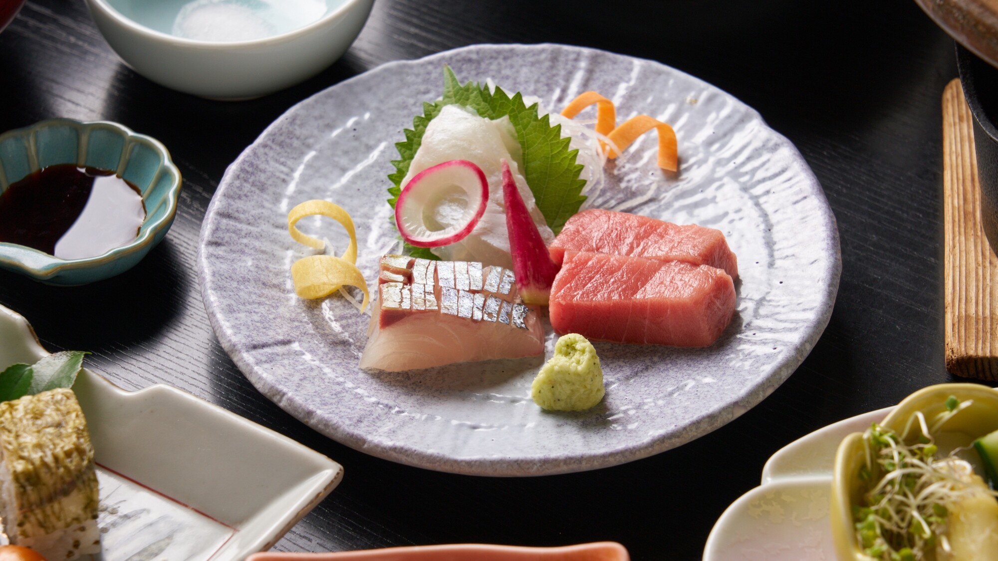 【夕食】旬の刺身　盛り合わせ