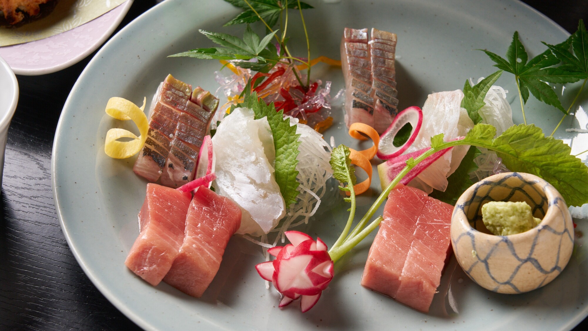 【夕食】旬の刺身　盛り合わせ