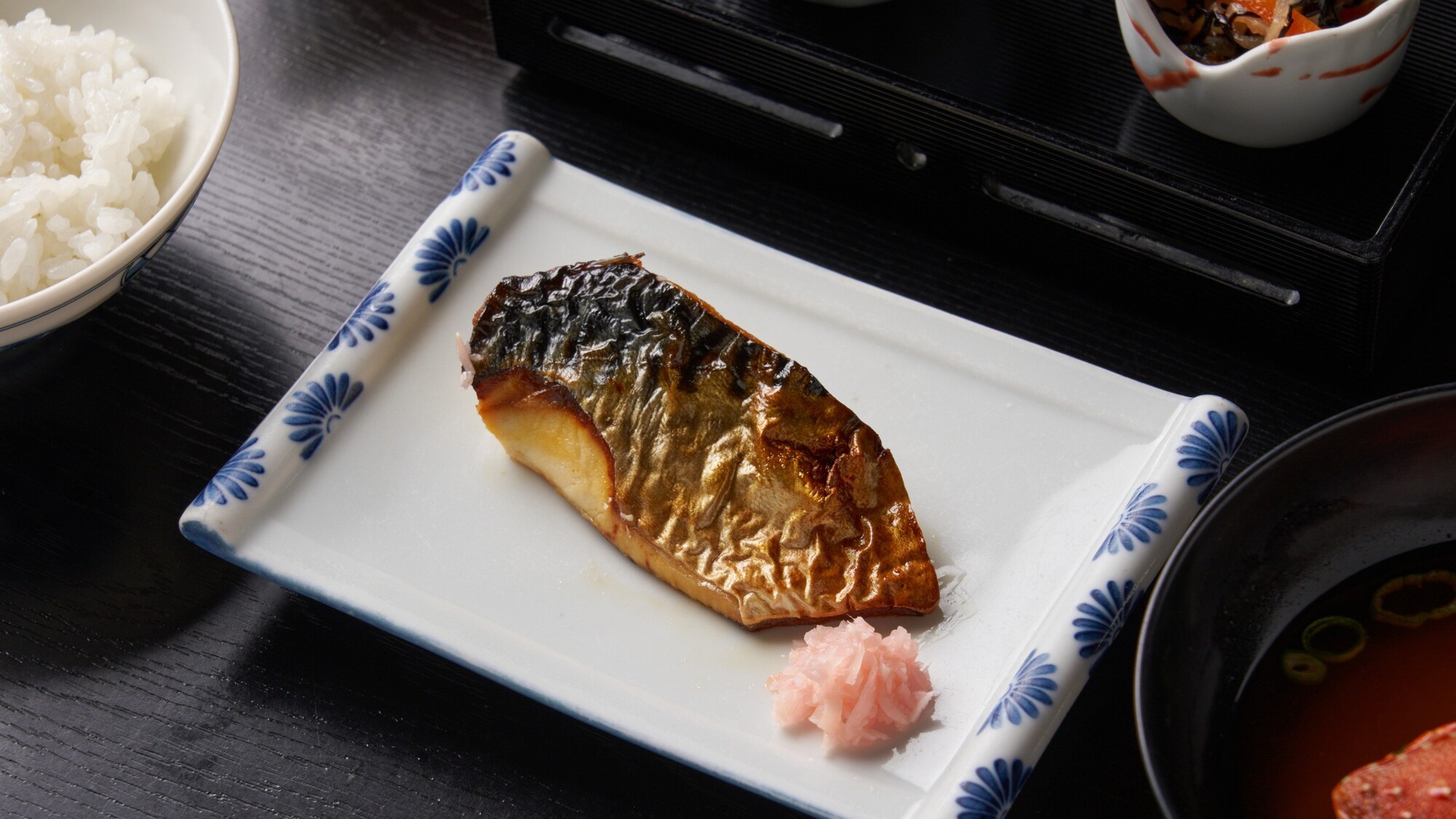 【朝食】自家製の干物