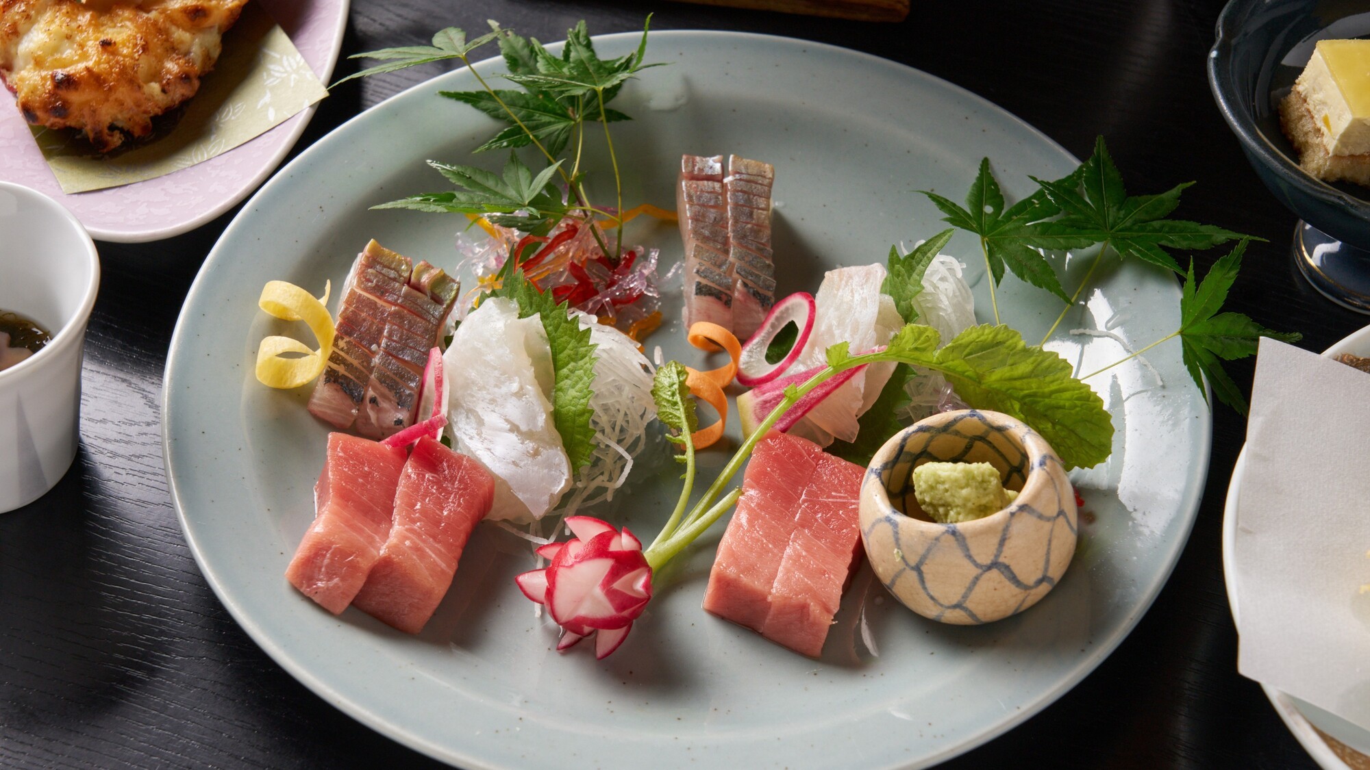 【夕食】旬の刺身　盛り合わせ