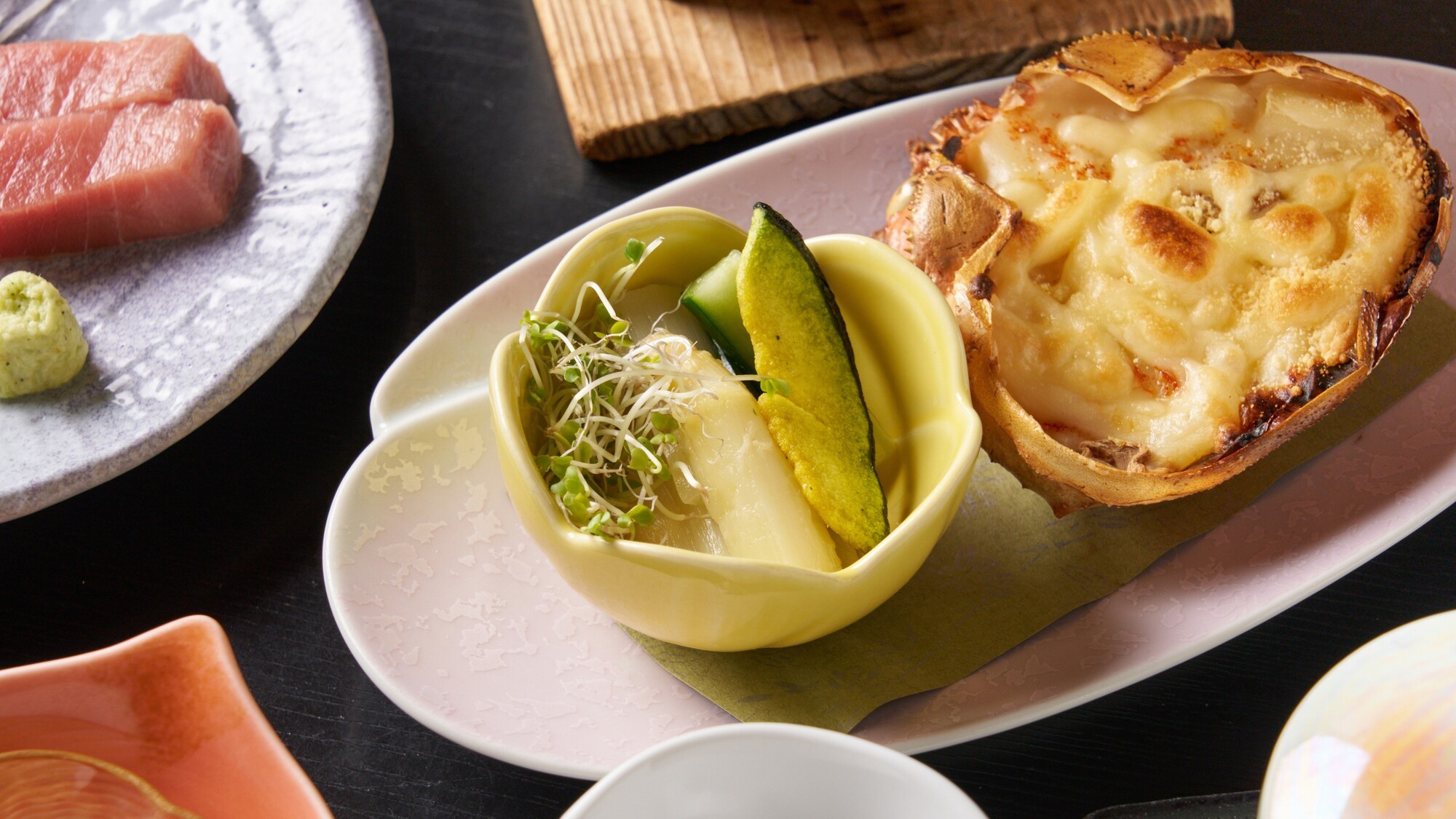 【夕食】カニグラタン　