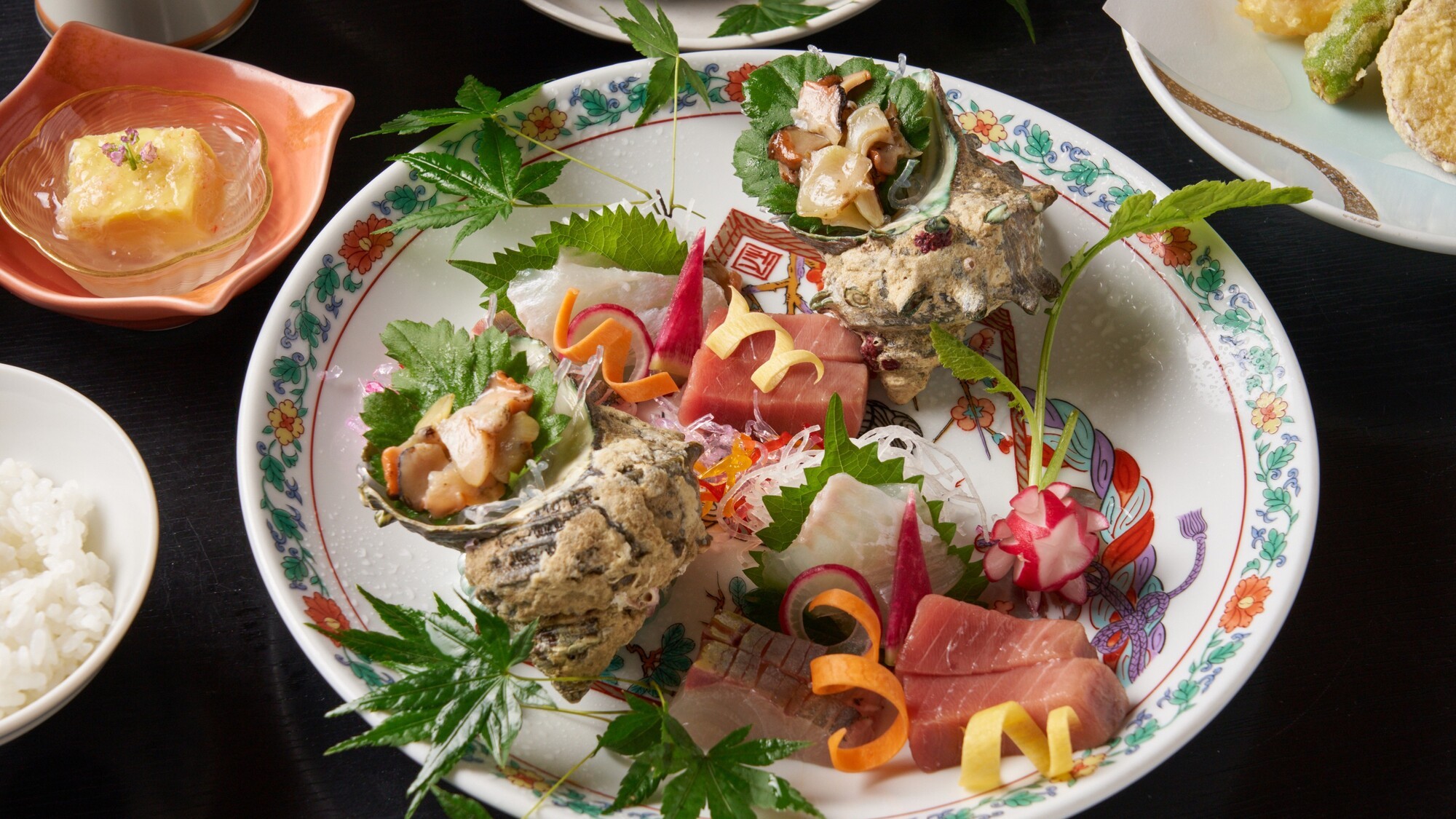 【夕食】旬の刺身　４種盛合せ