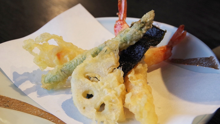 【夕食】サクサクの天ぷら