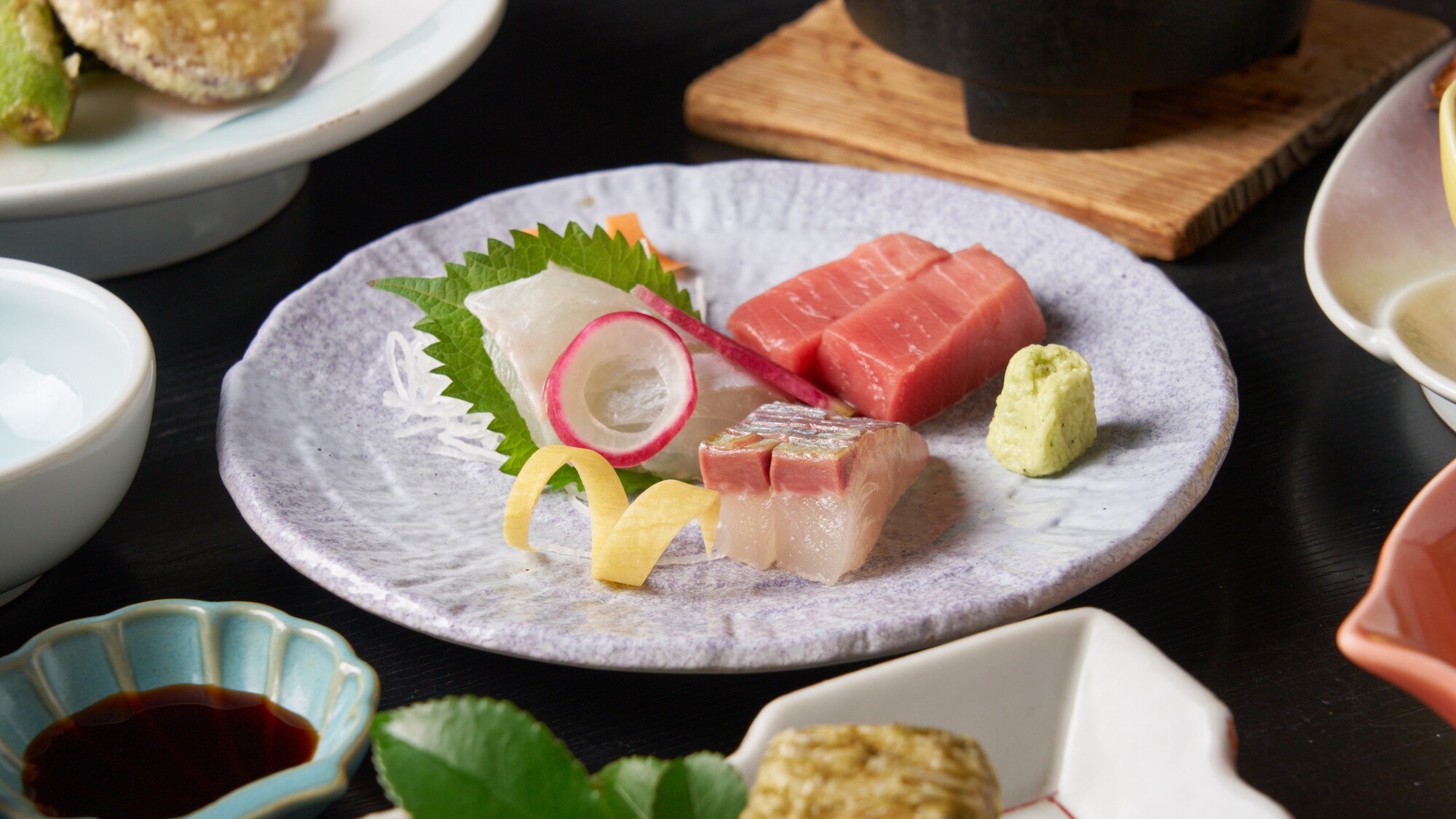 【夕食】旬の刺身　盛り合わせ