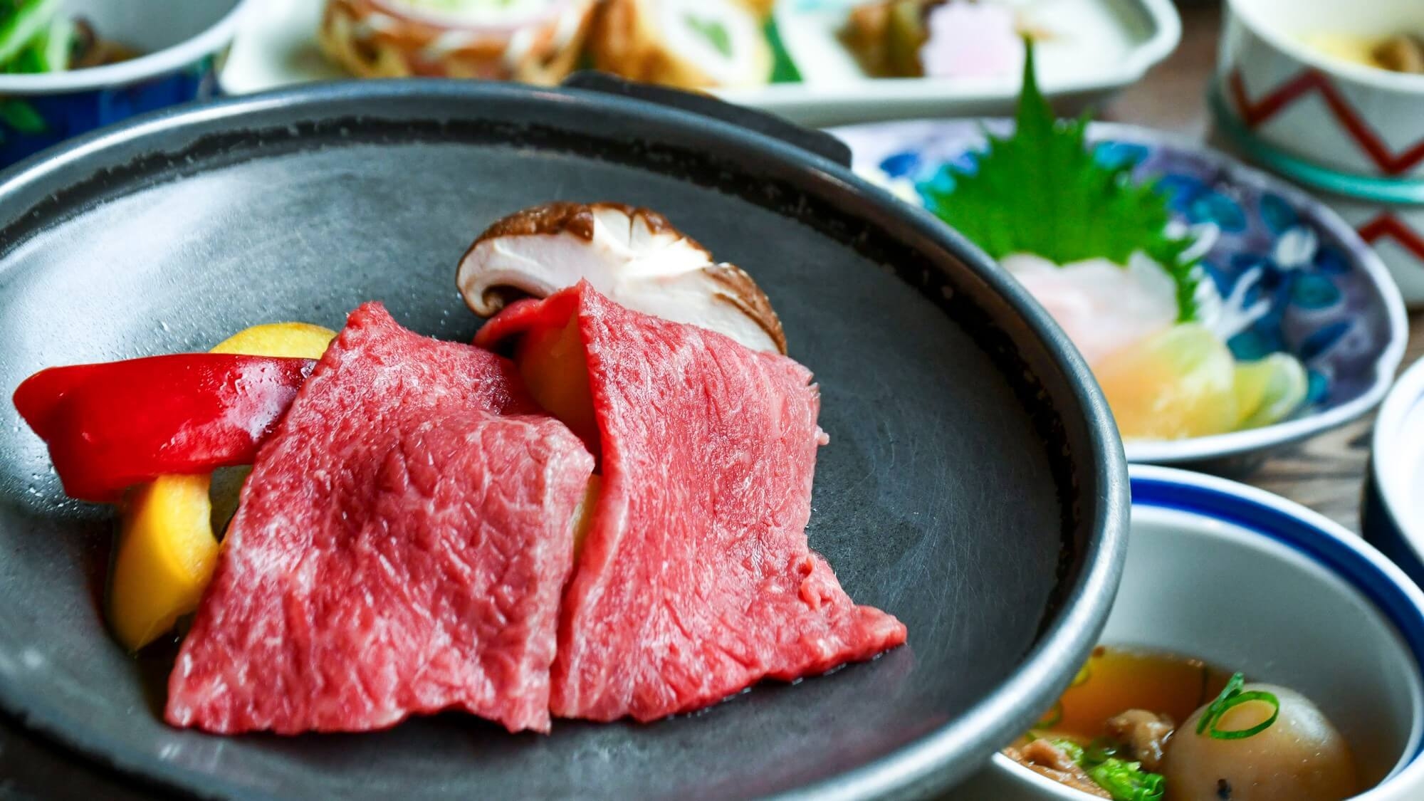 【食欲の秋は肉祭り！】今だけ米沢牛2倍！お値段そのまま陶板焼きボリュームアップ！紅葉の白布温泉〇2食