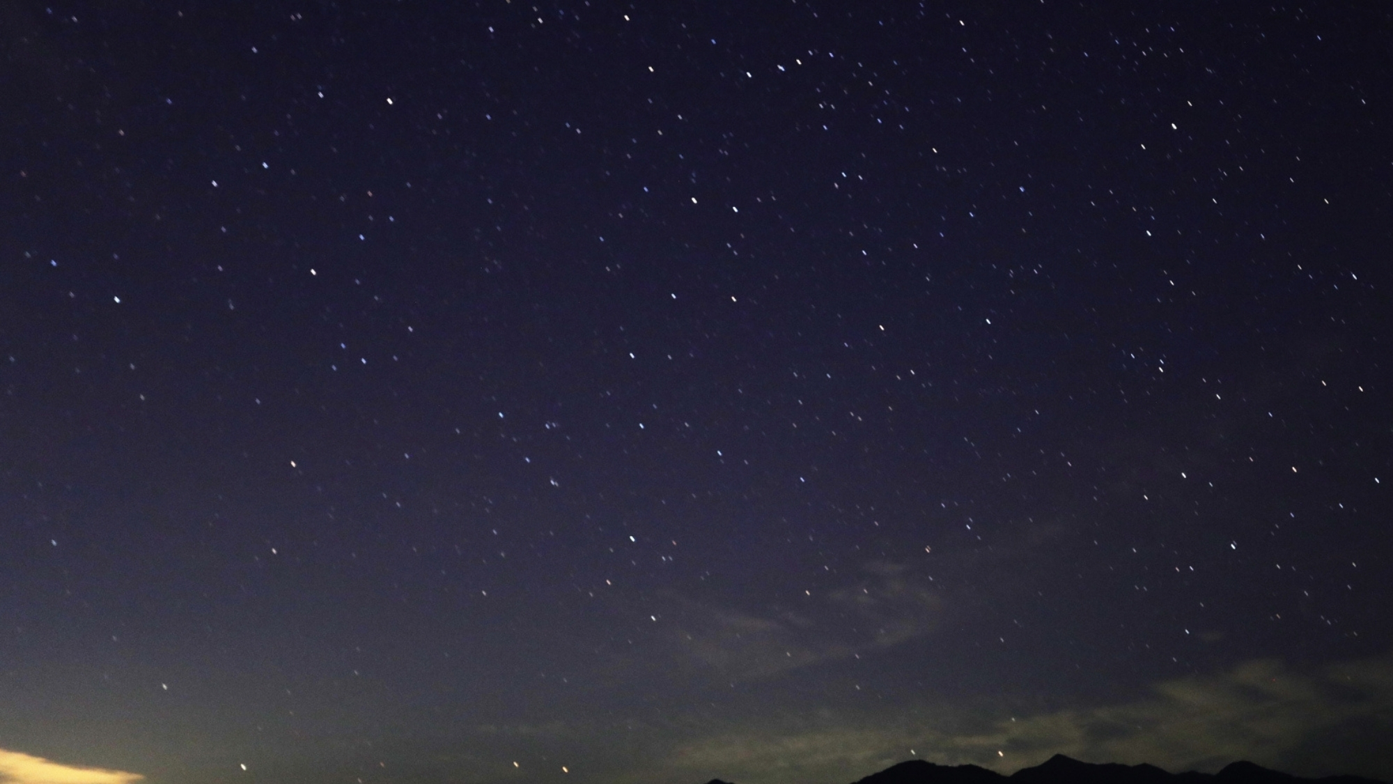晴れた日に夜空を見上げれば満点の星空。都会では見られない景色をどうぞ。