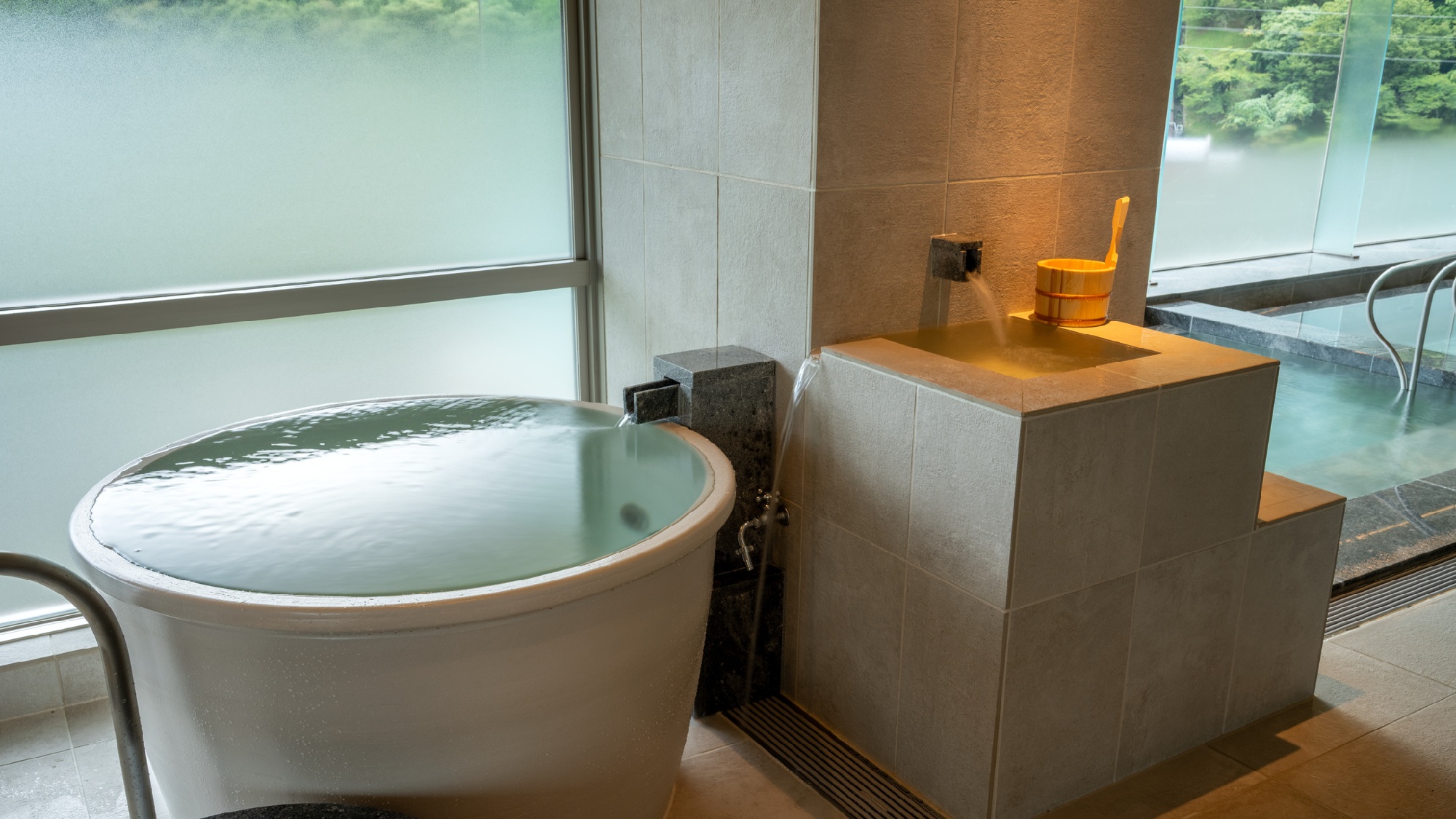 【展望浴場　萩姫の湯】水風呂