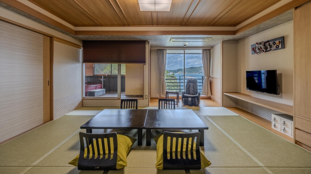 「南館」露天風呂付和洋室(一例)※間取りや景観はお部屋により異なります。