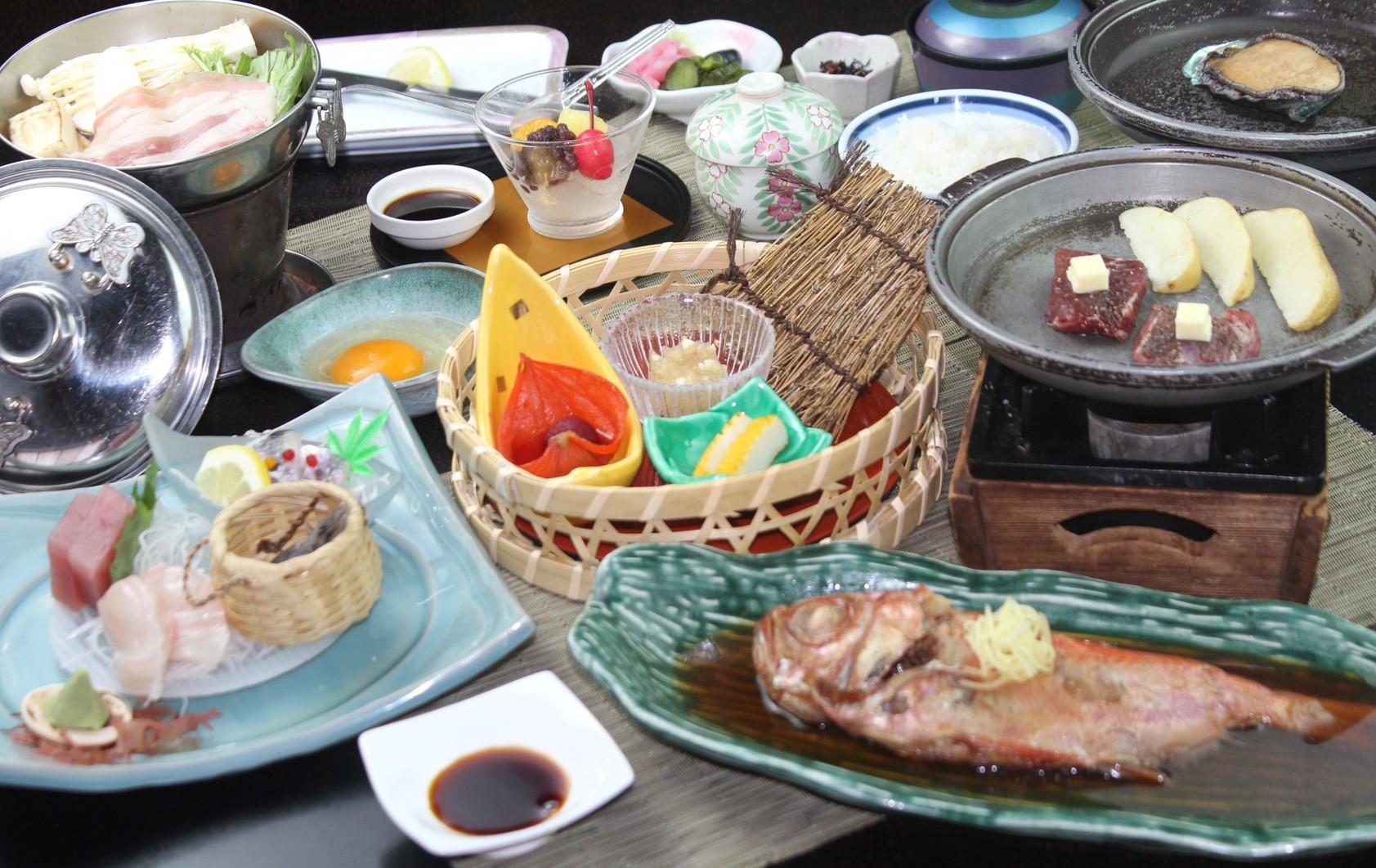 【現金特価】若のご乱心プランVer.2！鮑・金目鯛・牛ステーキがついて税別13，000円〜部屋食確約