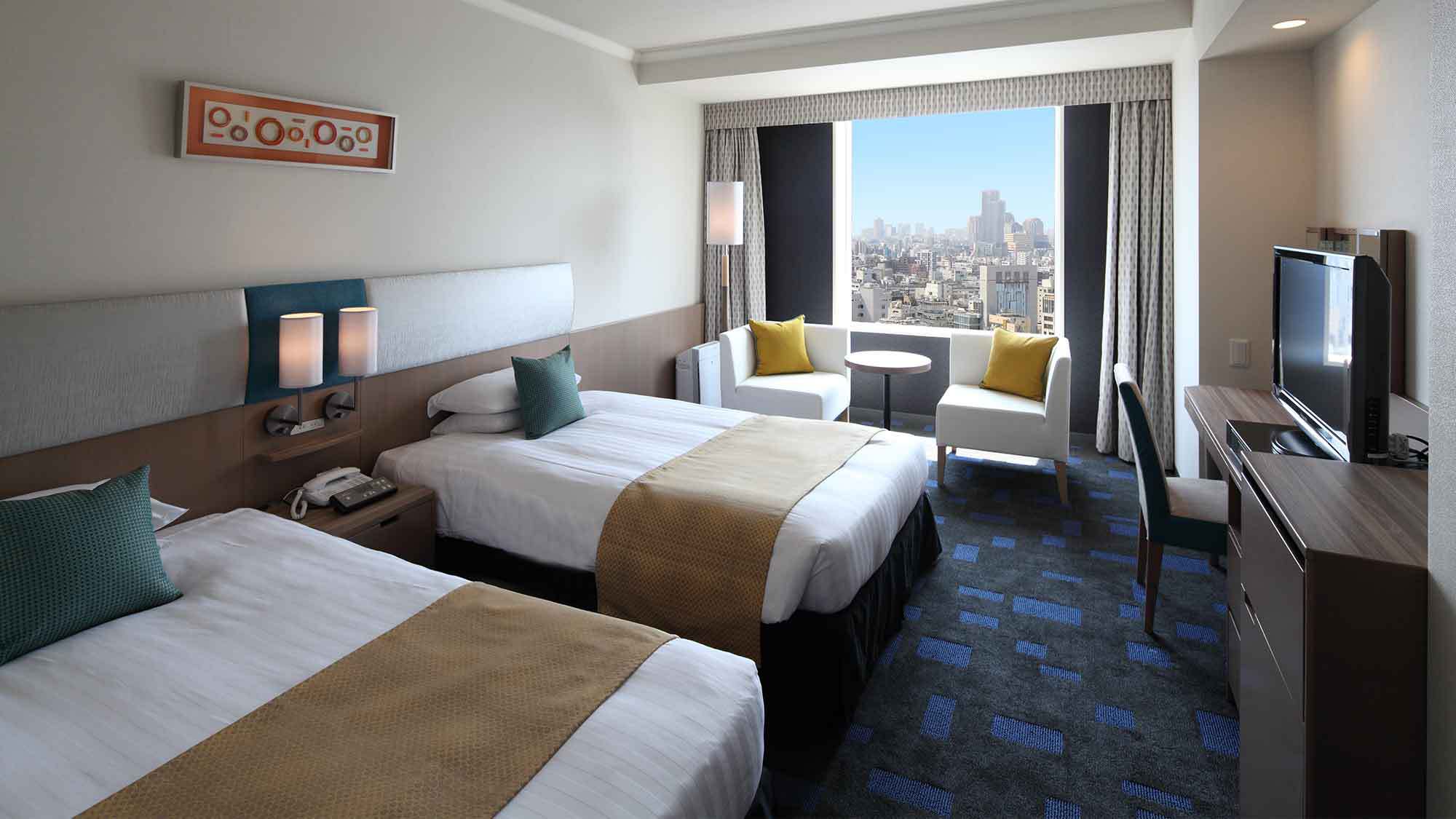 【スーペリアツイン(シティビュー)】面積30.0 ㎡~32.8 ㎡