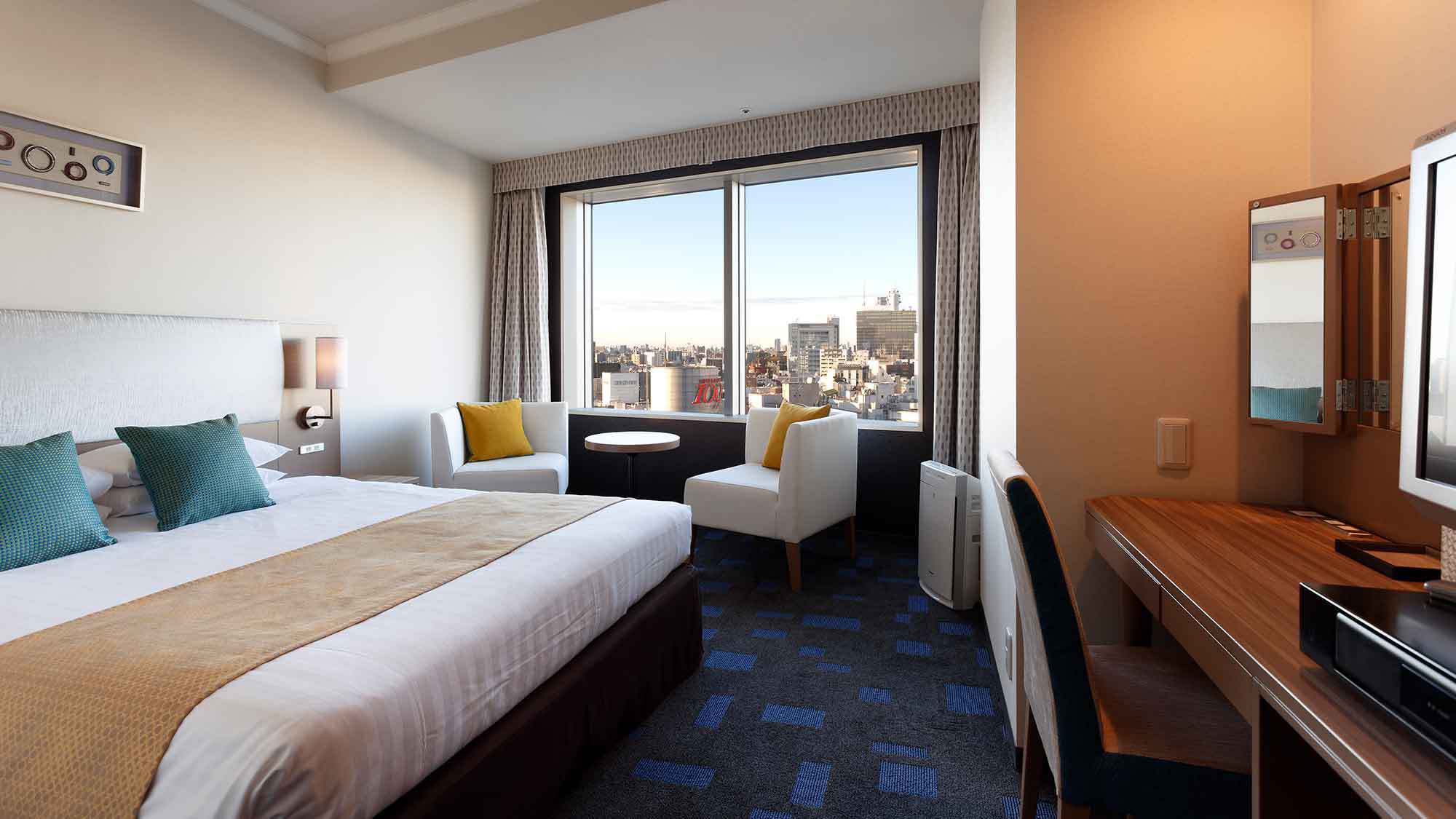 【スーペリアダブル(パークビュー)】面積22.3 ㎡~23.3 ㎡