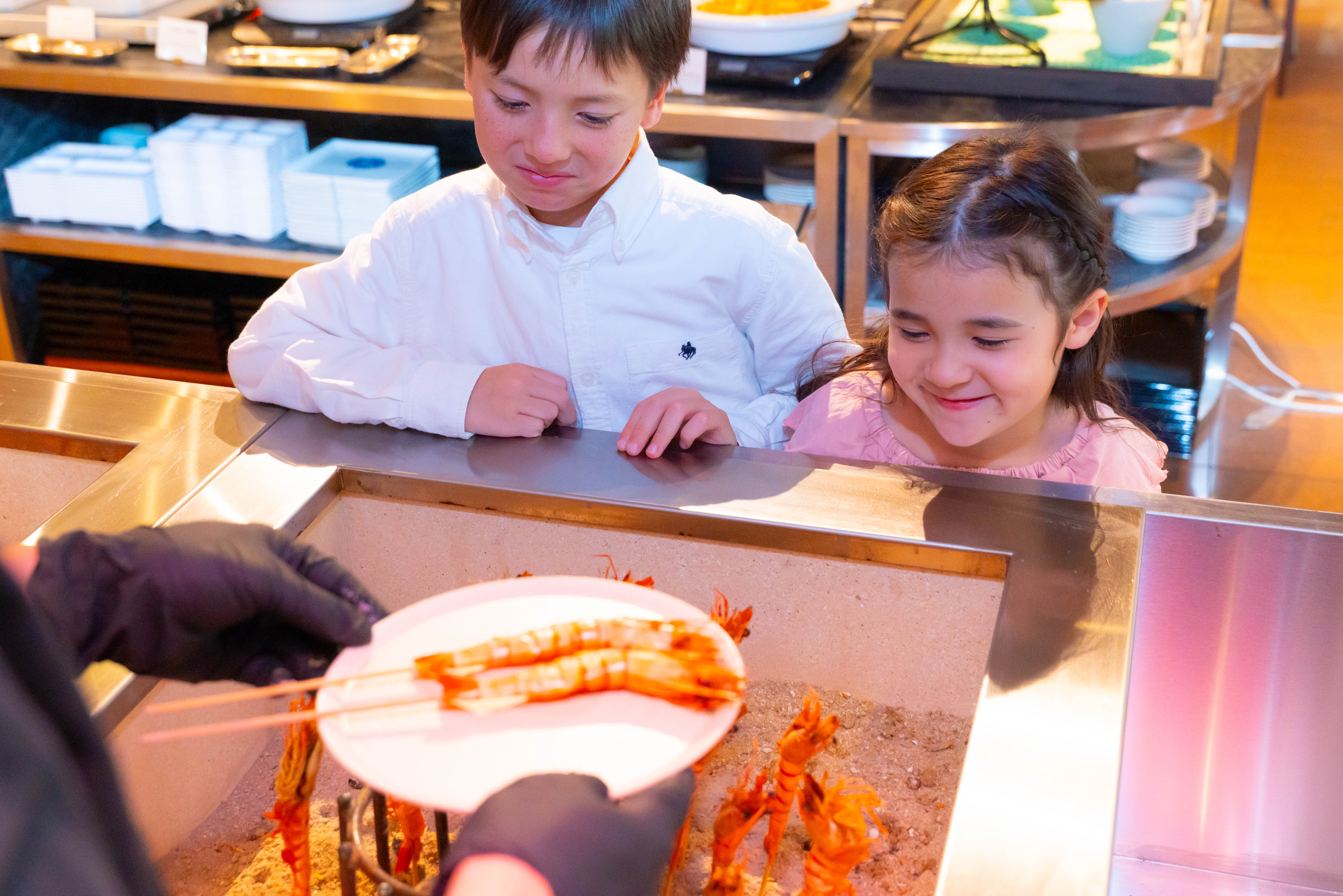 【ご夕食】できたてワクワク！家族で楽しむライブキッチンビュッフェ♪