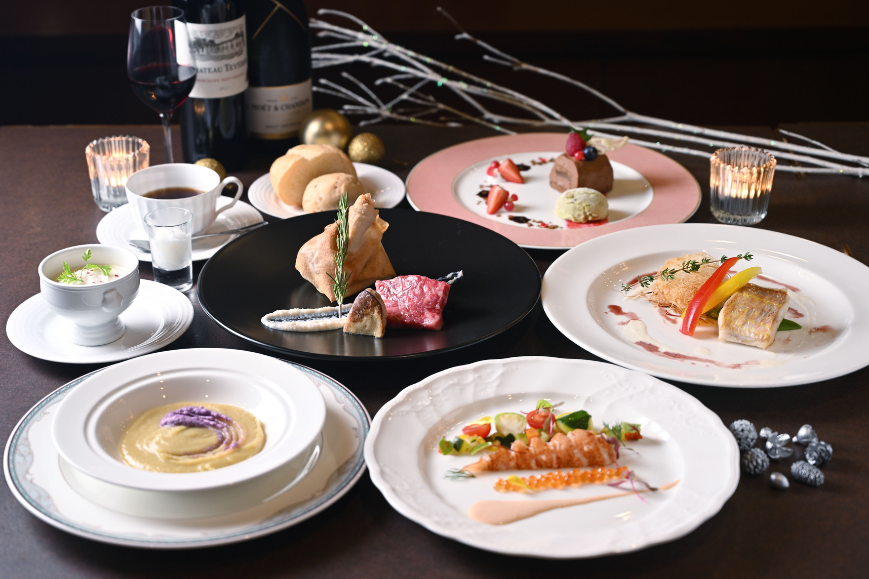 ☆【X’mas2025 限定プラン】『エトワール』ディナーコースと朝食付☆　