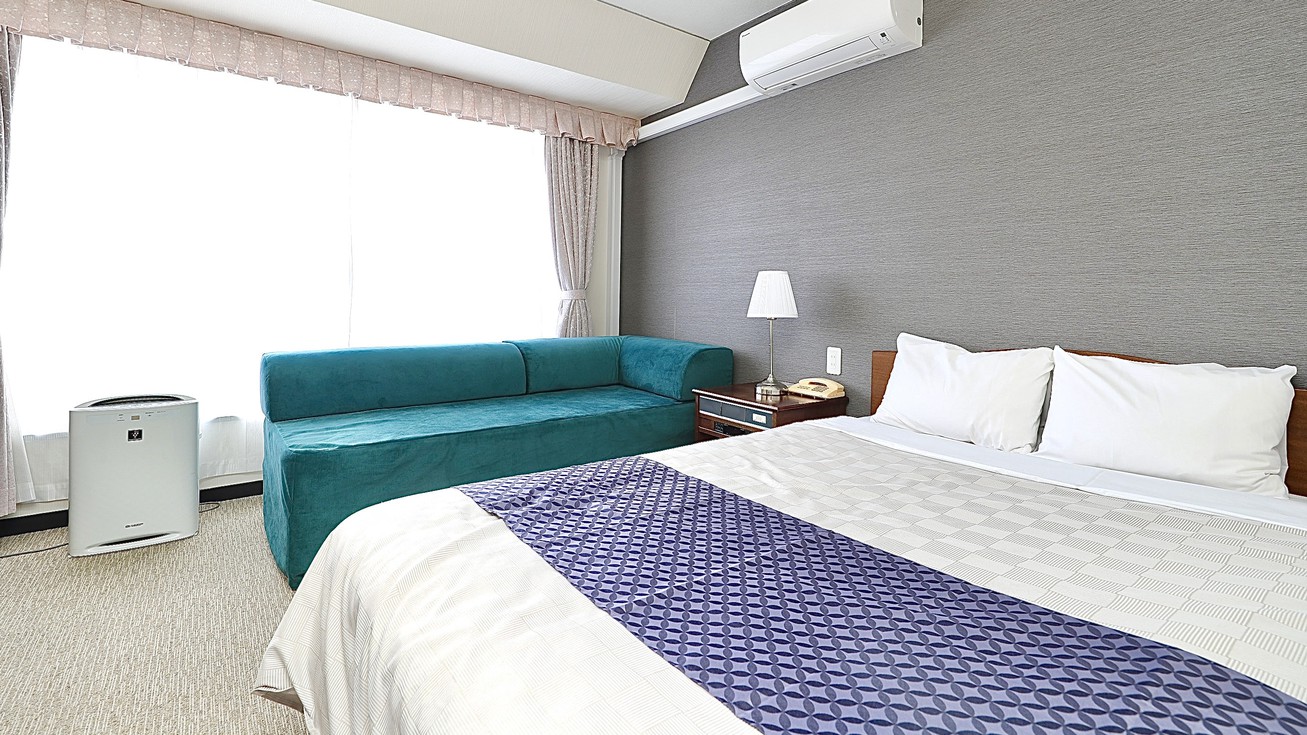 【禁煙・ダブル SW】２０平米 　ベッド幅140ｃｍ