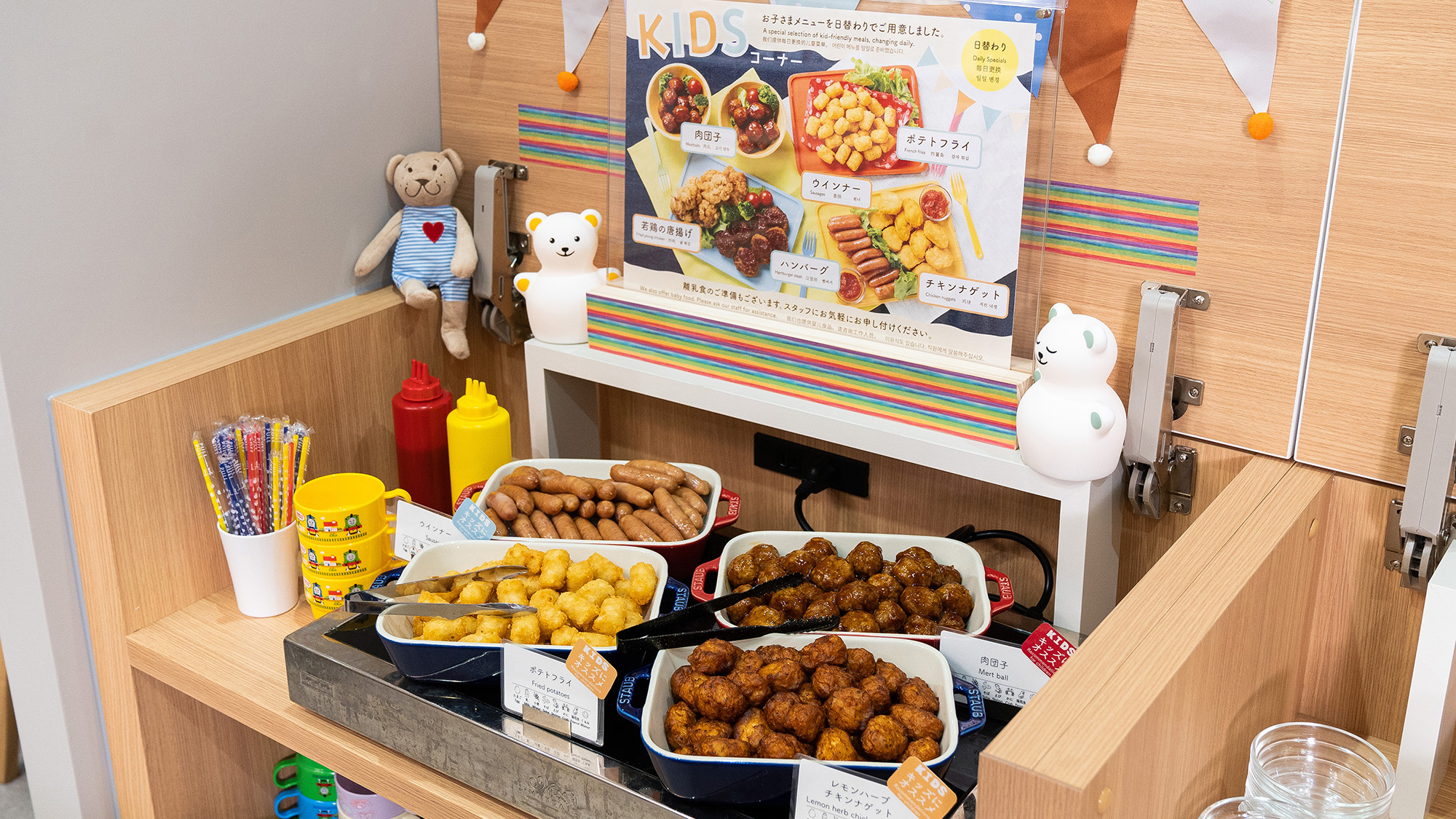 朝食ビュッフェ－お子様向けのメニューをご用意しております。