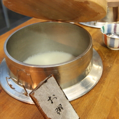 【朝食バイキング】富山産コシヒカリはおかゆにするとさらにお米の美味しさが分かります。