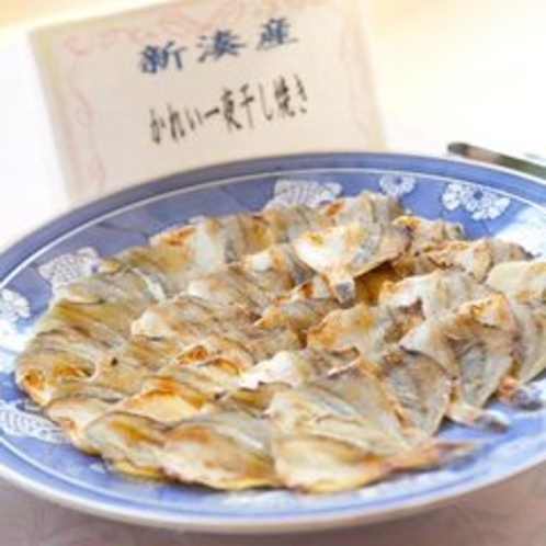 【朝食バイキング】富山県新港産の旨味豊かな干物。少し炙って食べるのがおススメです。