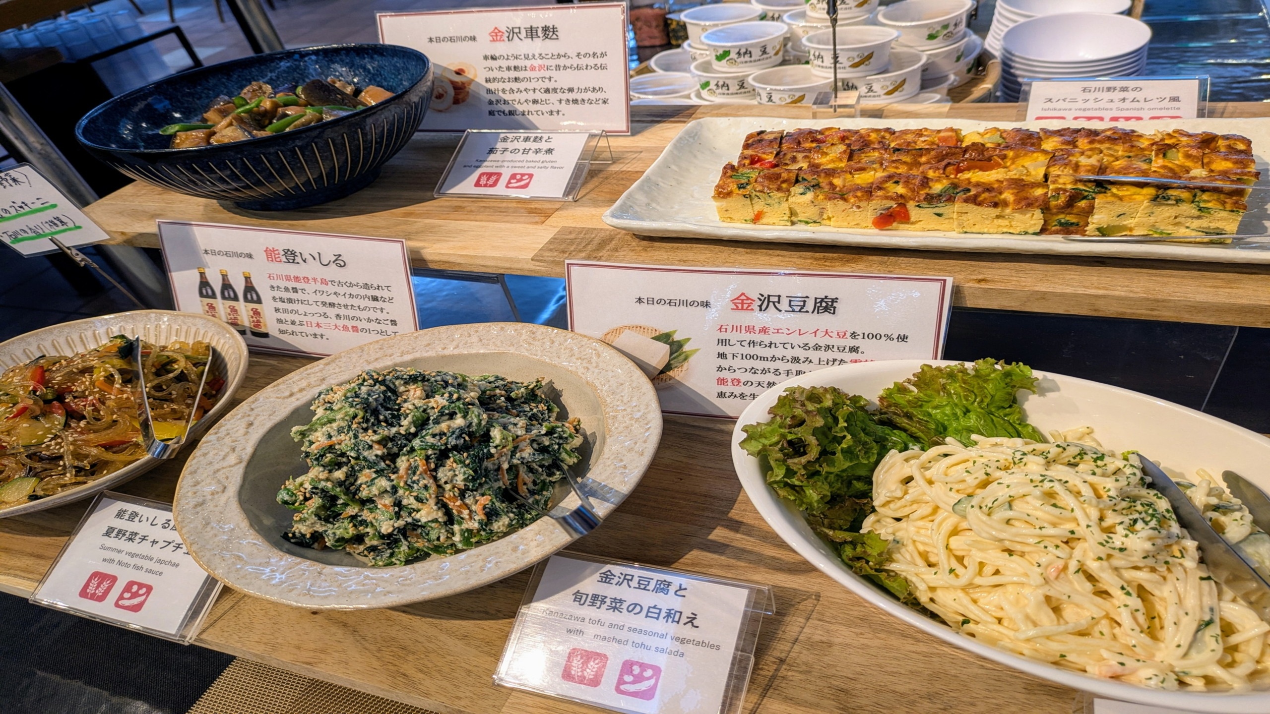 朝食メニュー例（和惣菜）