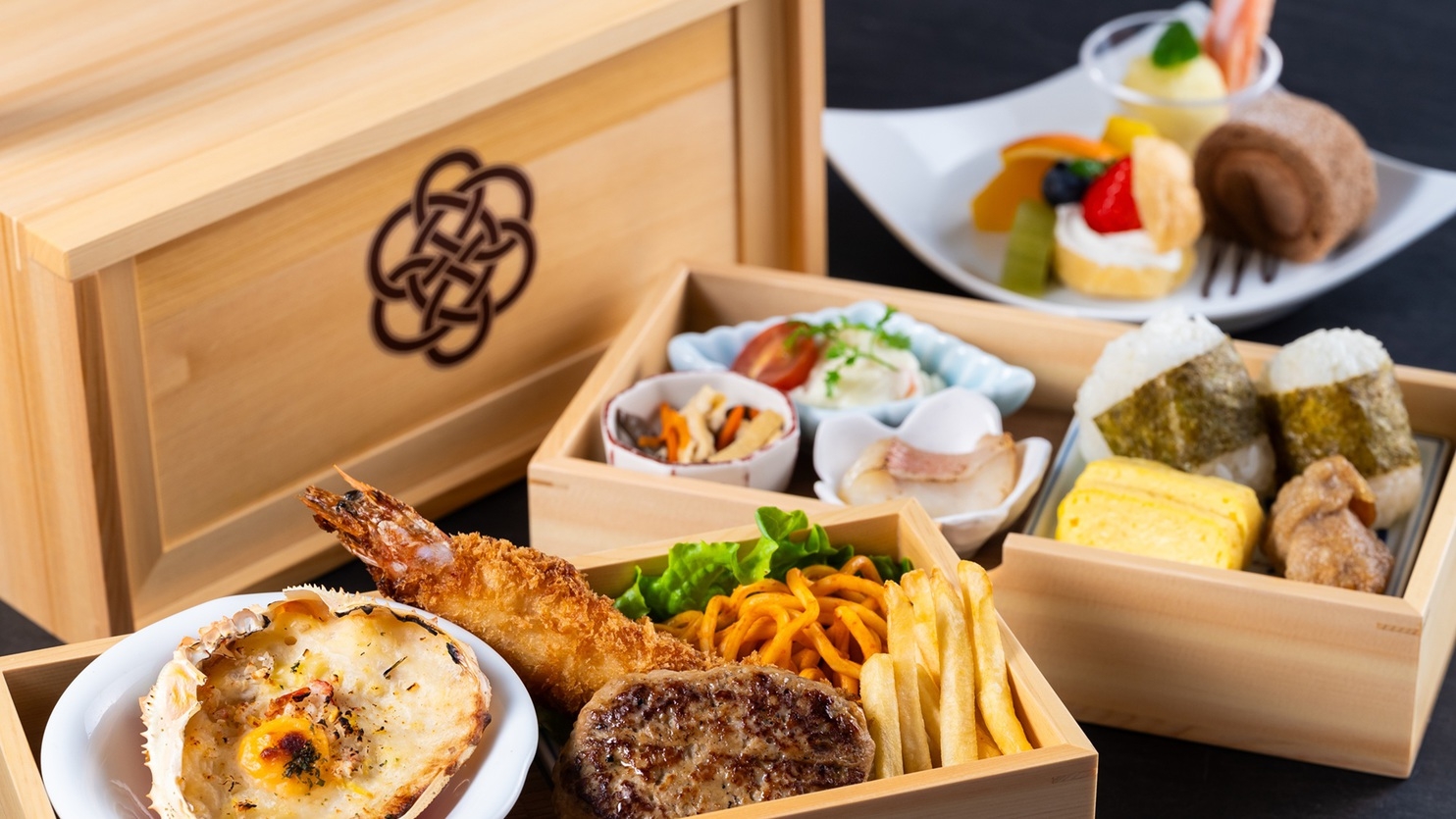 【レイトアウト12時の特典付／2食付／熊八会席】おおいた季節の味覚を楽しむ和洋会席