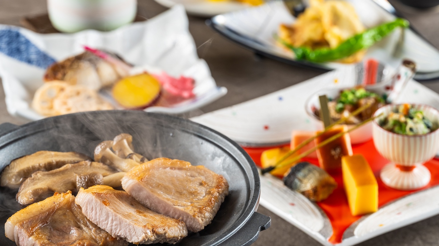 【レイトアウト12時の特典付】2食付（季節の和会席）おおいた季節の味覚を楽しむ和洋会席