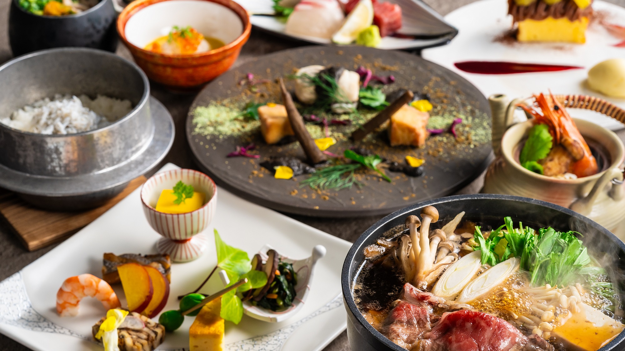 2025年9月～秋のすき焼き会席イメージ