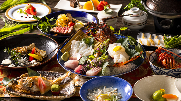 ■【楽天月末セール】＜食事処-極み＞「伊勢海老」「のどぐろの塩焼き」付♪当館＜最上級の会席＞