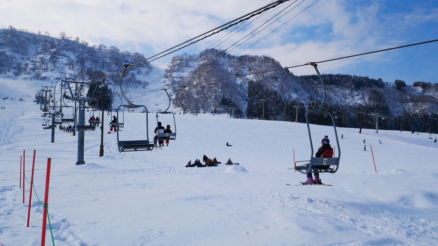 【スキー場】徒歩1分白山一里野温泉スキー場