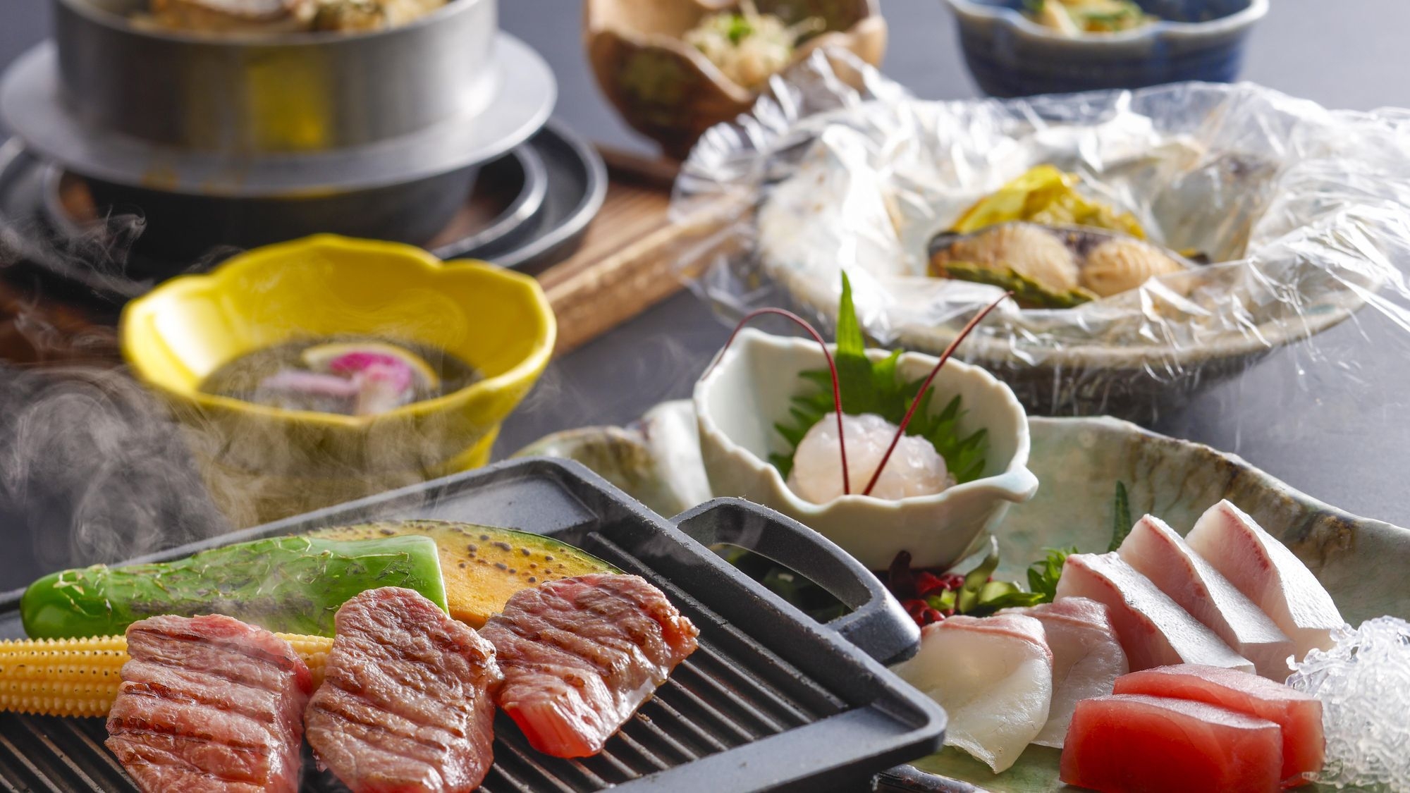 【特選会席プラン】伊勢志摩の海の幸と黒毛和牛に舌鼓み【ペット可】