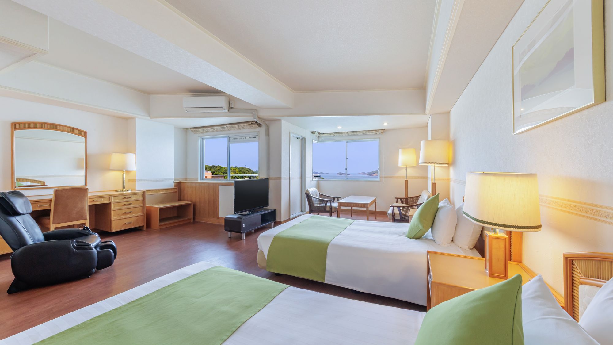 【最上階オーシャンビュー】デラックスツイン