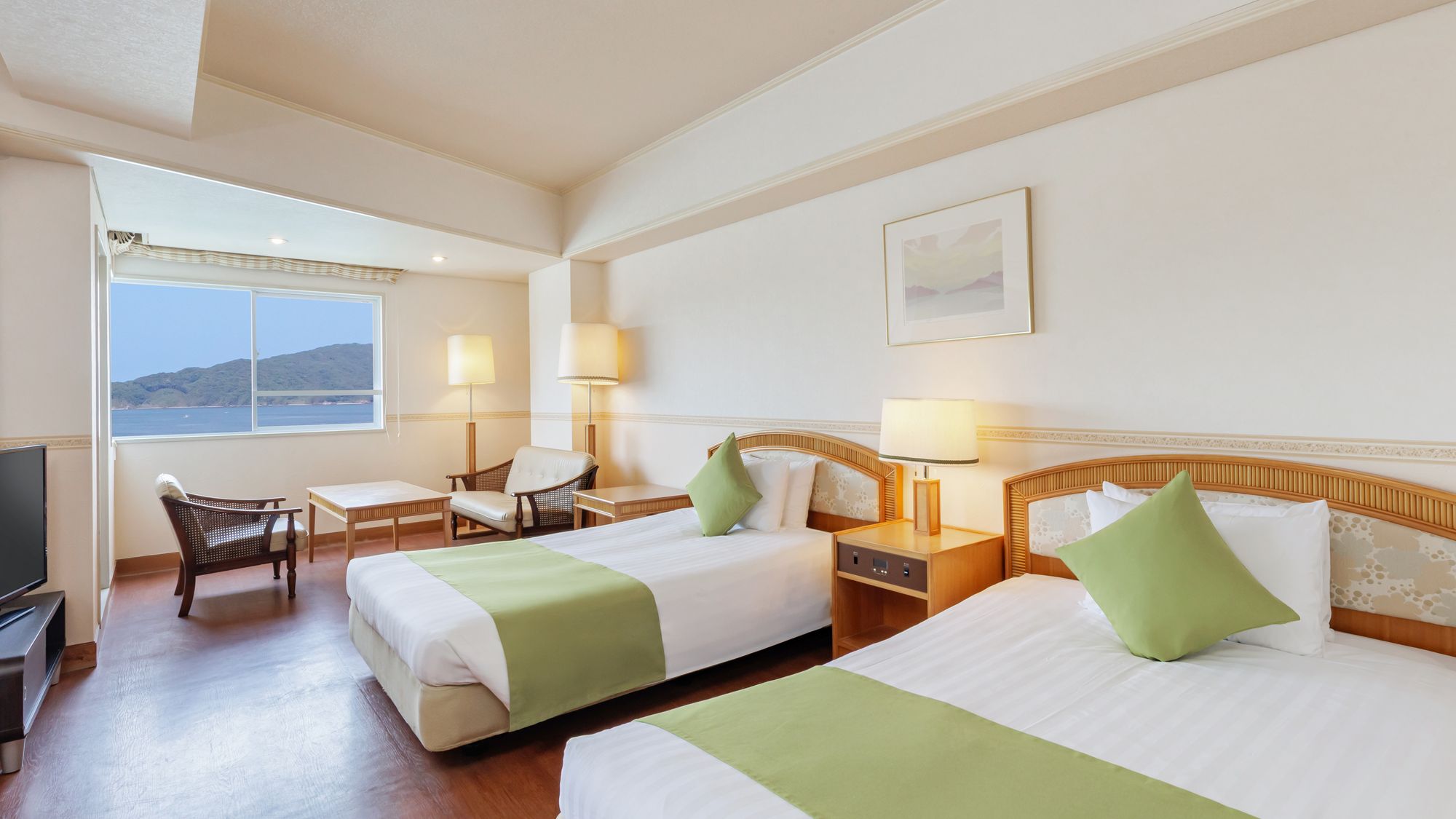 【最上階オーシャンビュー】デラックスツイン