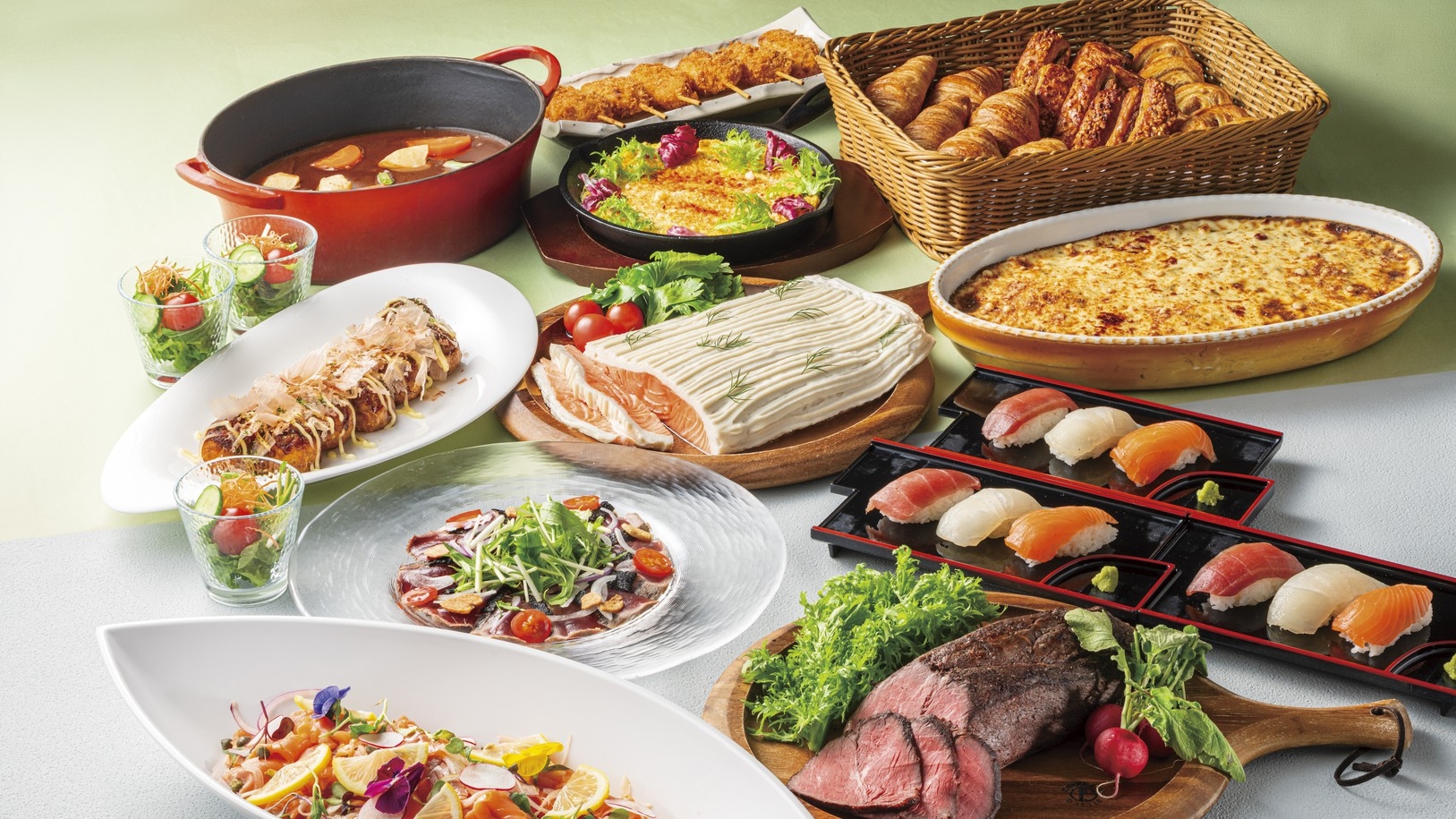 【GW限定】ブラスリーハーモニーのディナーブッフェ付きプラン（夕朝食付）