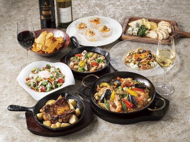 【平日限定18時入店】ブラスリーハーモニー地中海＆ワイン「Soleil ソレイユ」（夕食付）