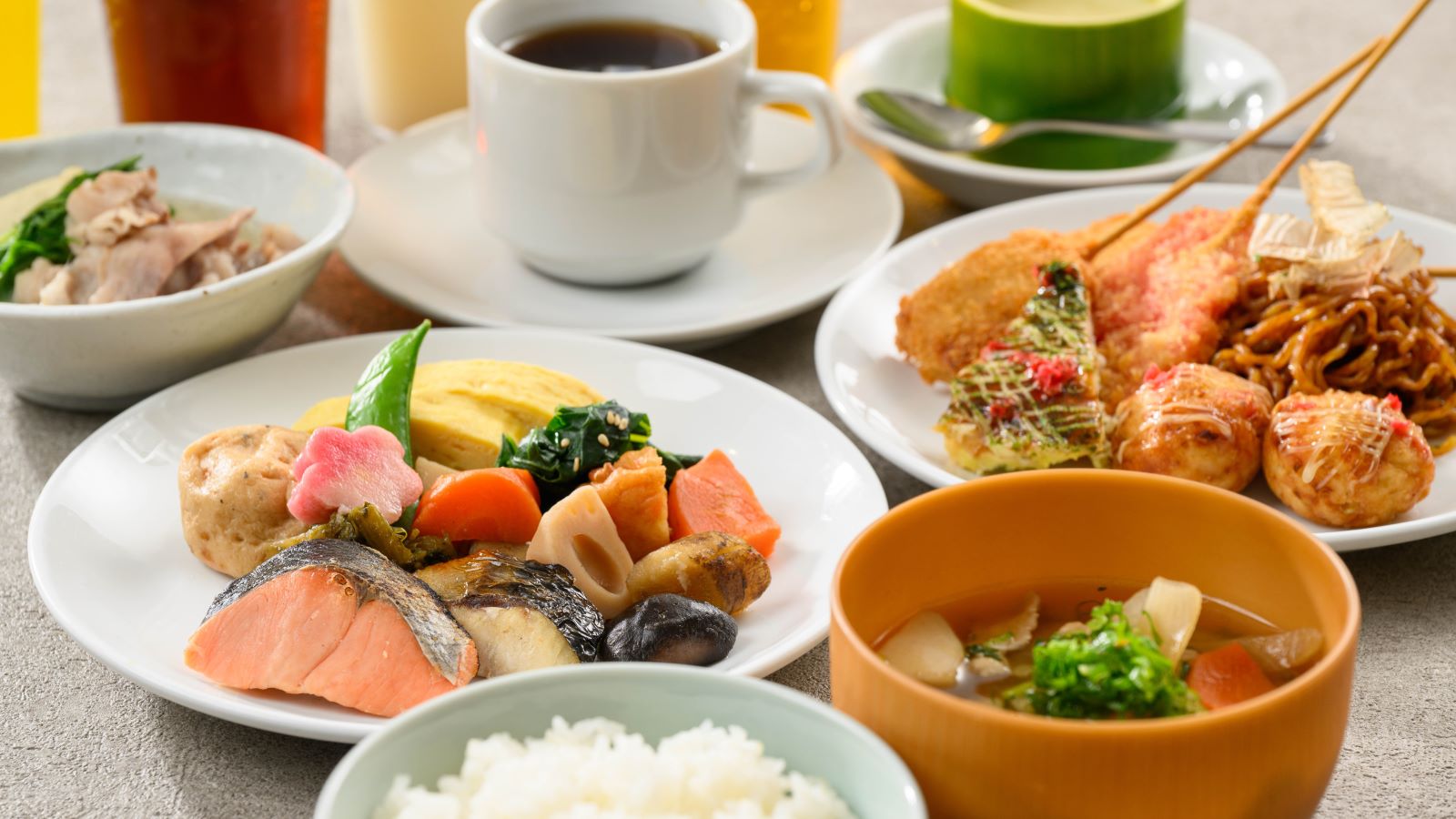 【朝食バイキング】盛り付け一例