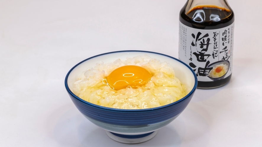 【朝食バイキング】醤油とお米にこだわる卵かけご飯