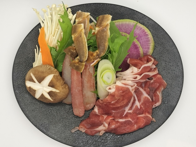 【2食付】北海道名物☆カニとラムのしゃぶしゃぶ定食の夕食付プラン