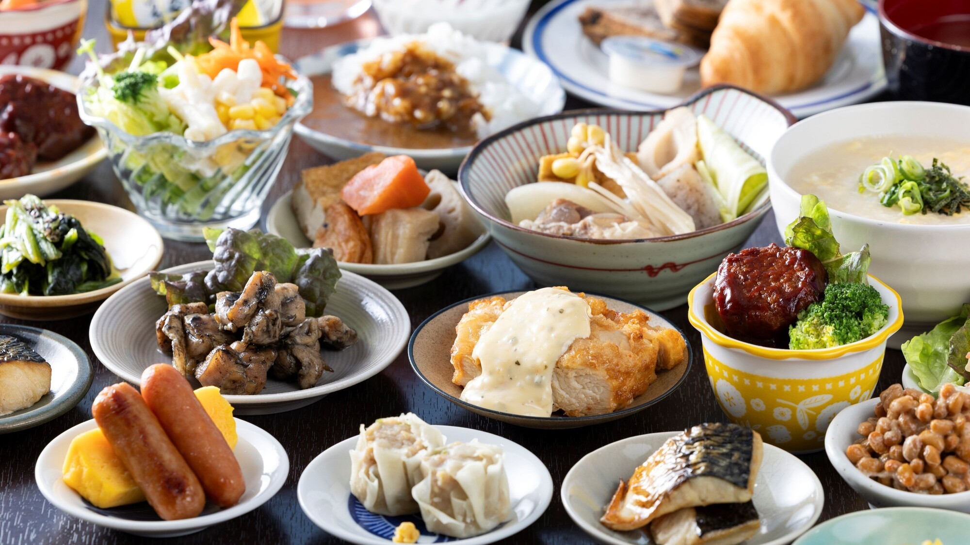 【朝食】ビュッフェ盛り付け例