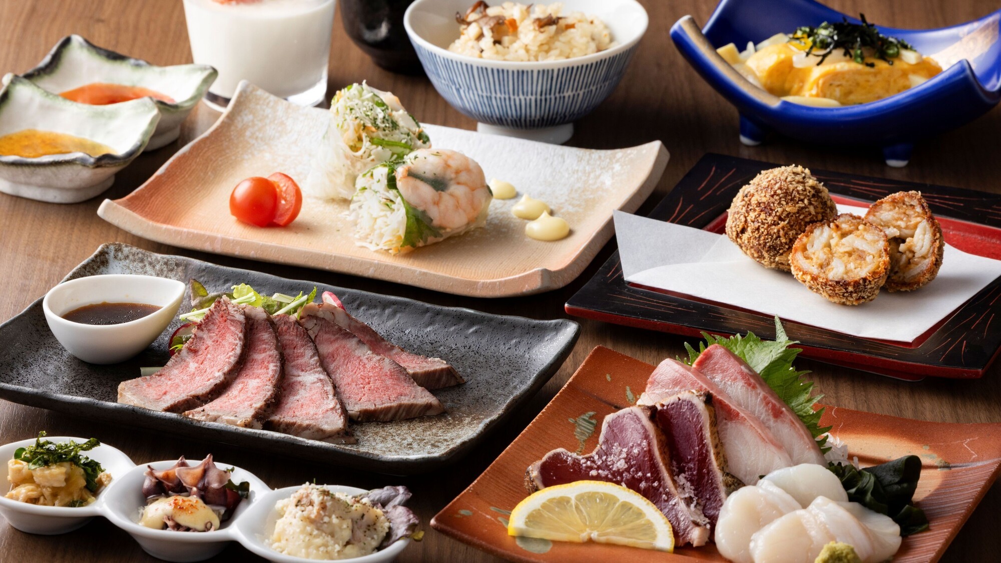 【夕食】コース料理一例