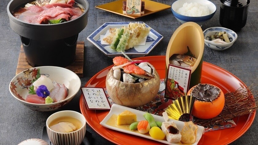 【クラブフロアステイ】クラブラウンジ／特別朝食＆宿泊者限定ディナー和食会席「百人一首」夕朝食付き